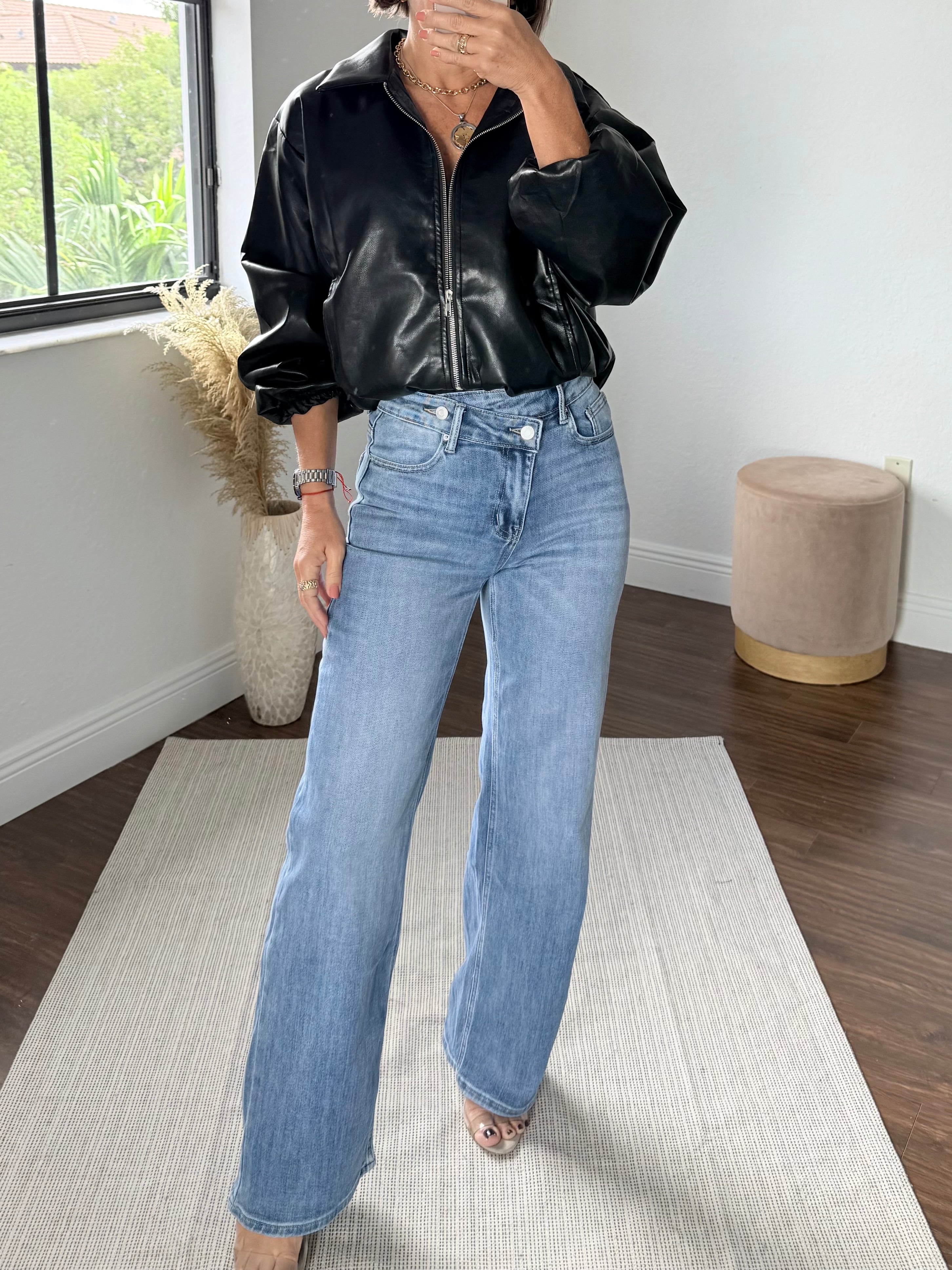 Lightweight Black Leather Jacket