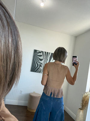 Shiny Boho Vest