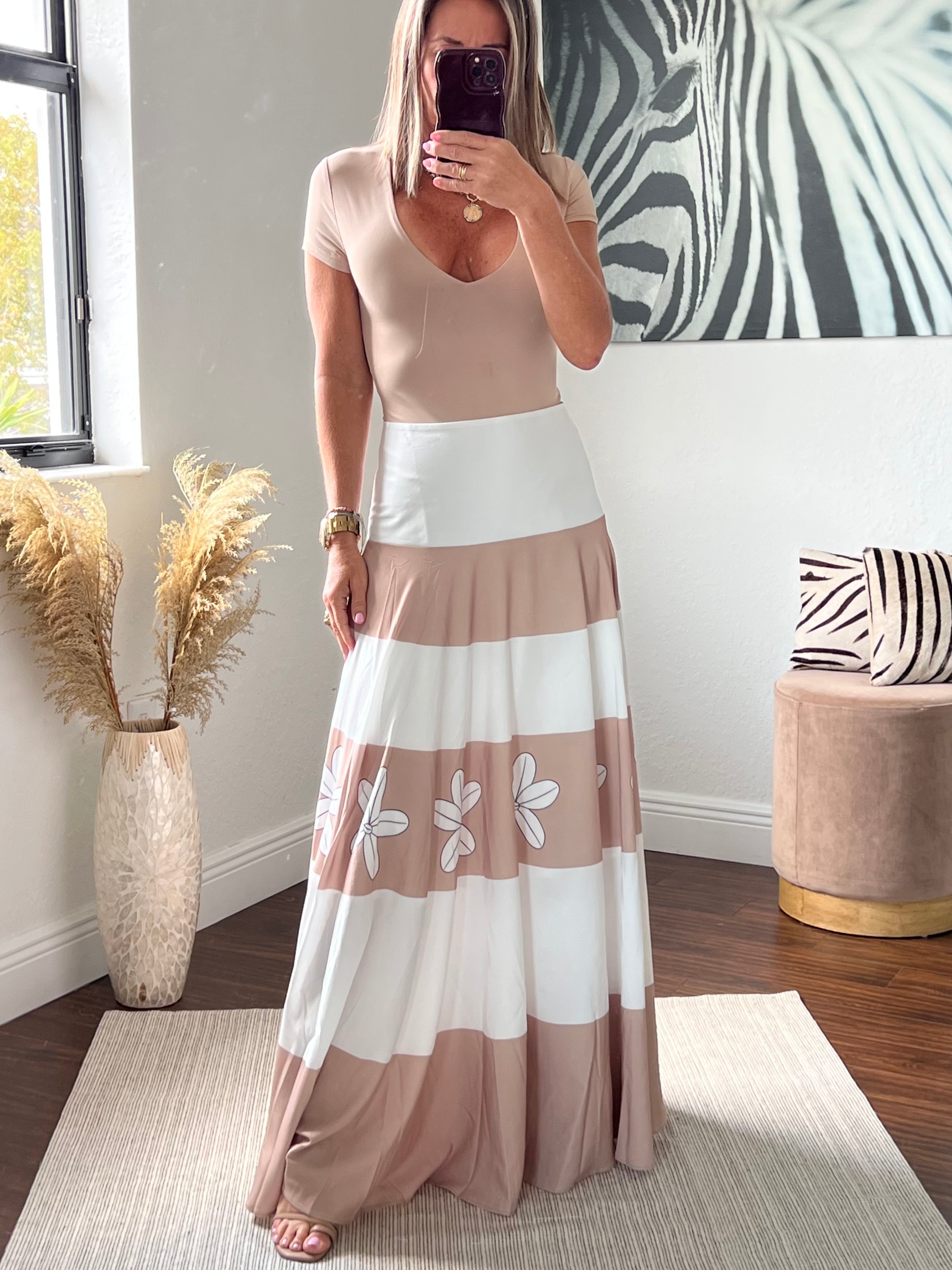 Floral  maxi skirt