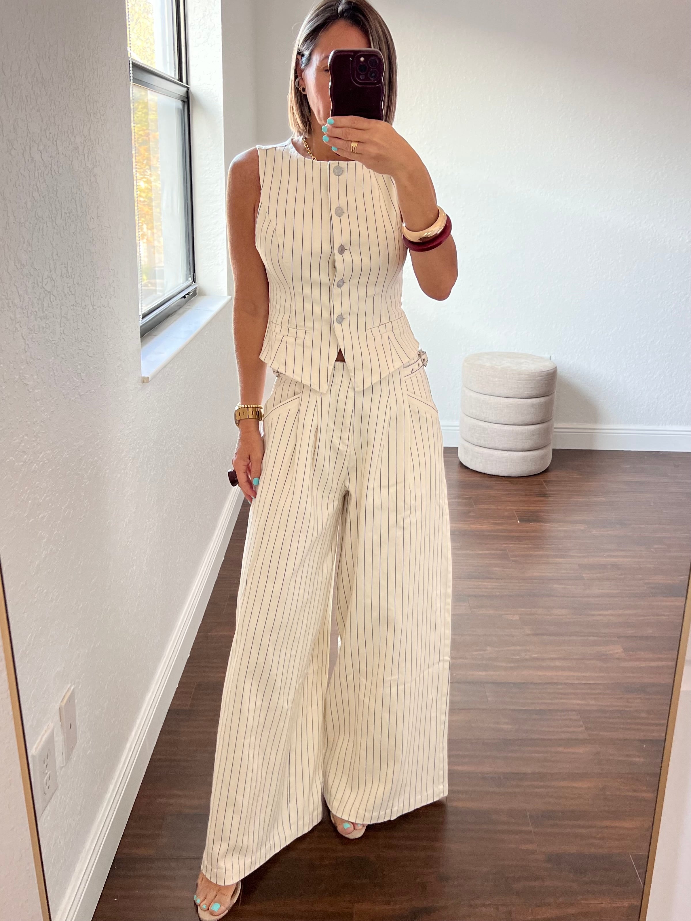 Stripes    Taylor  set with vest