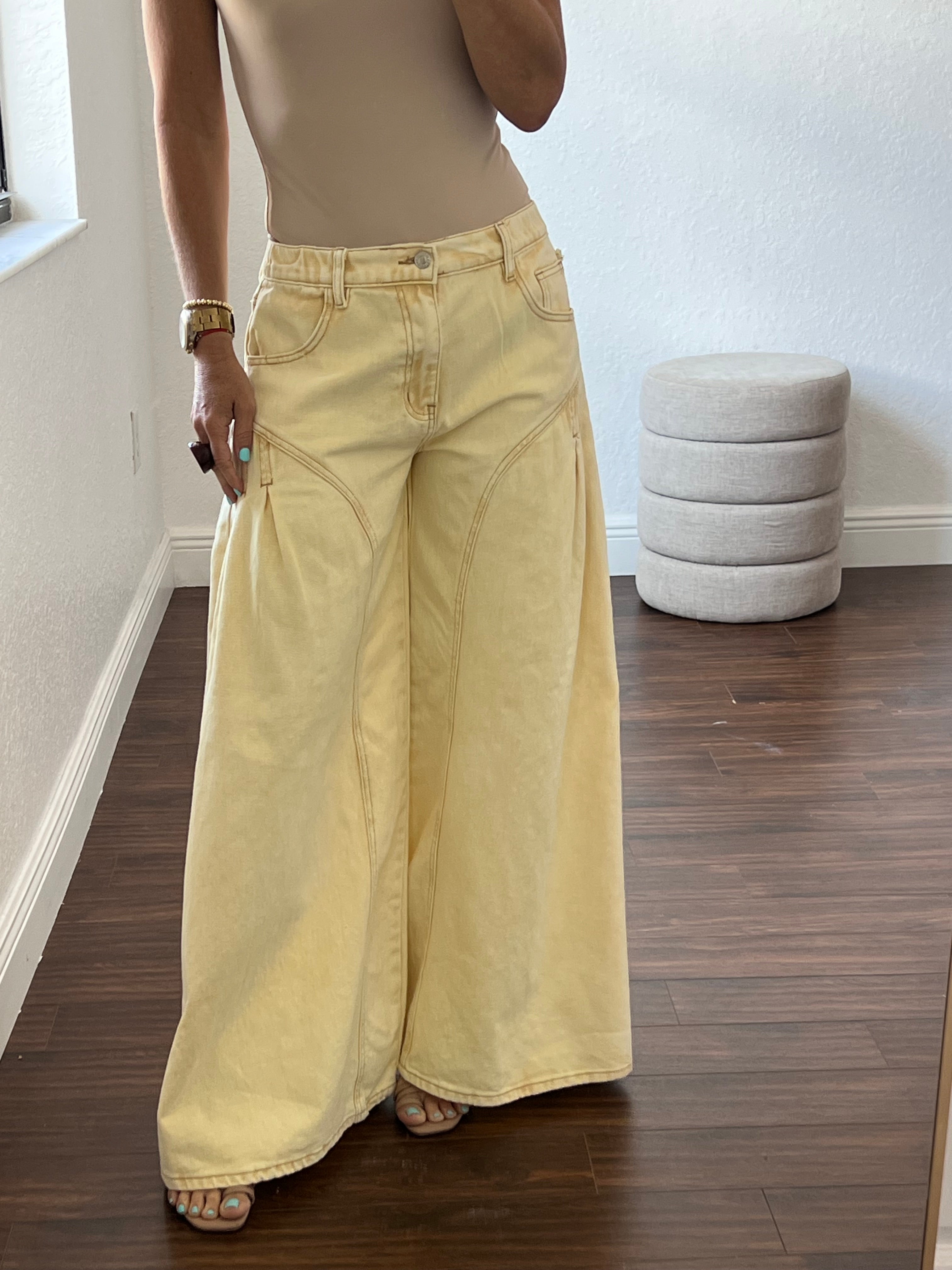 Yellow SUPERWIDE JEANS