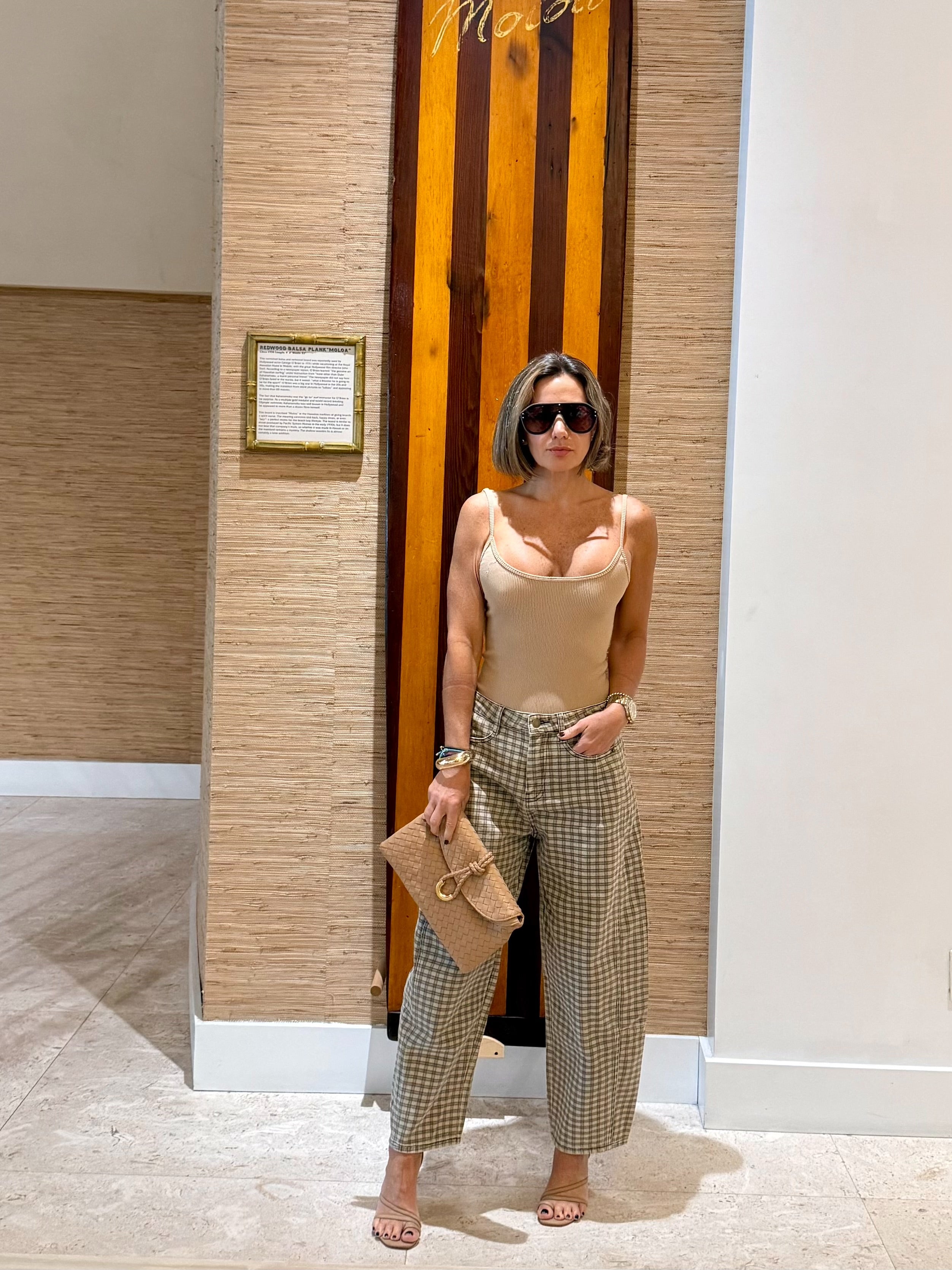 Square  Barrel Denim  Pants