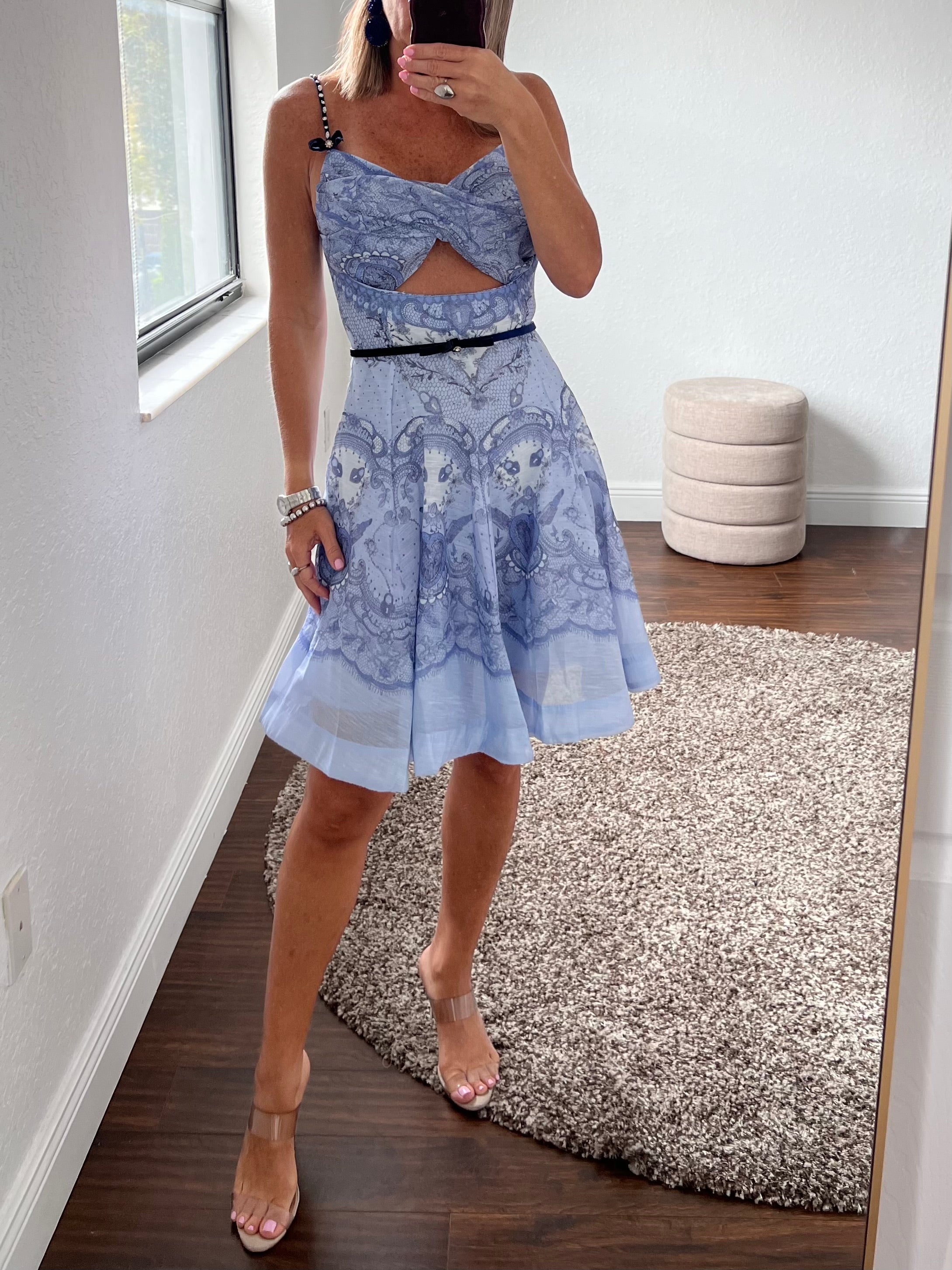 Print  Vogue  short dress