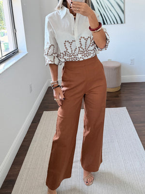 Two-Piece Linen Chic Set