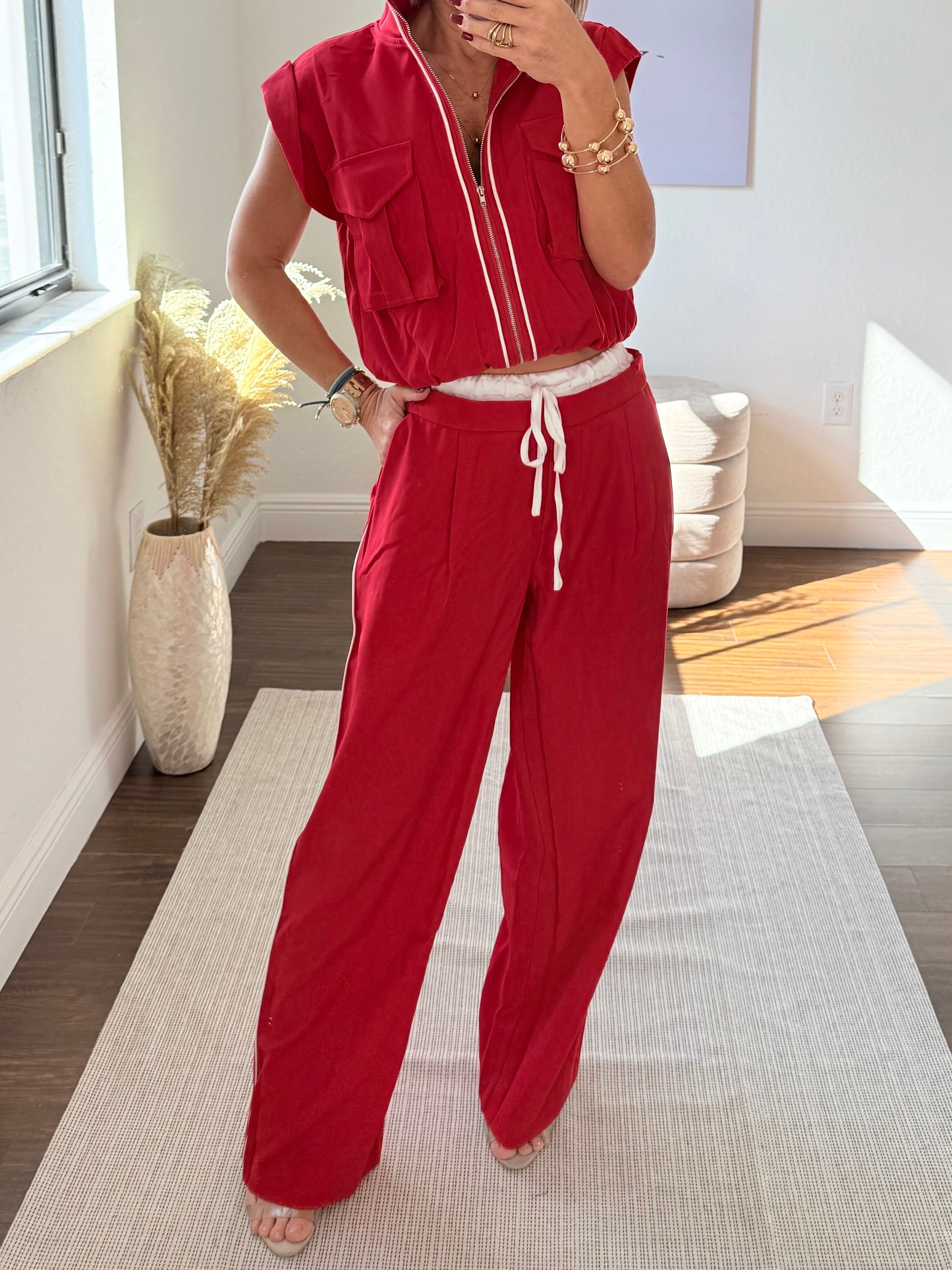 Cozy-Chic Double Waistband Set