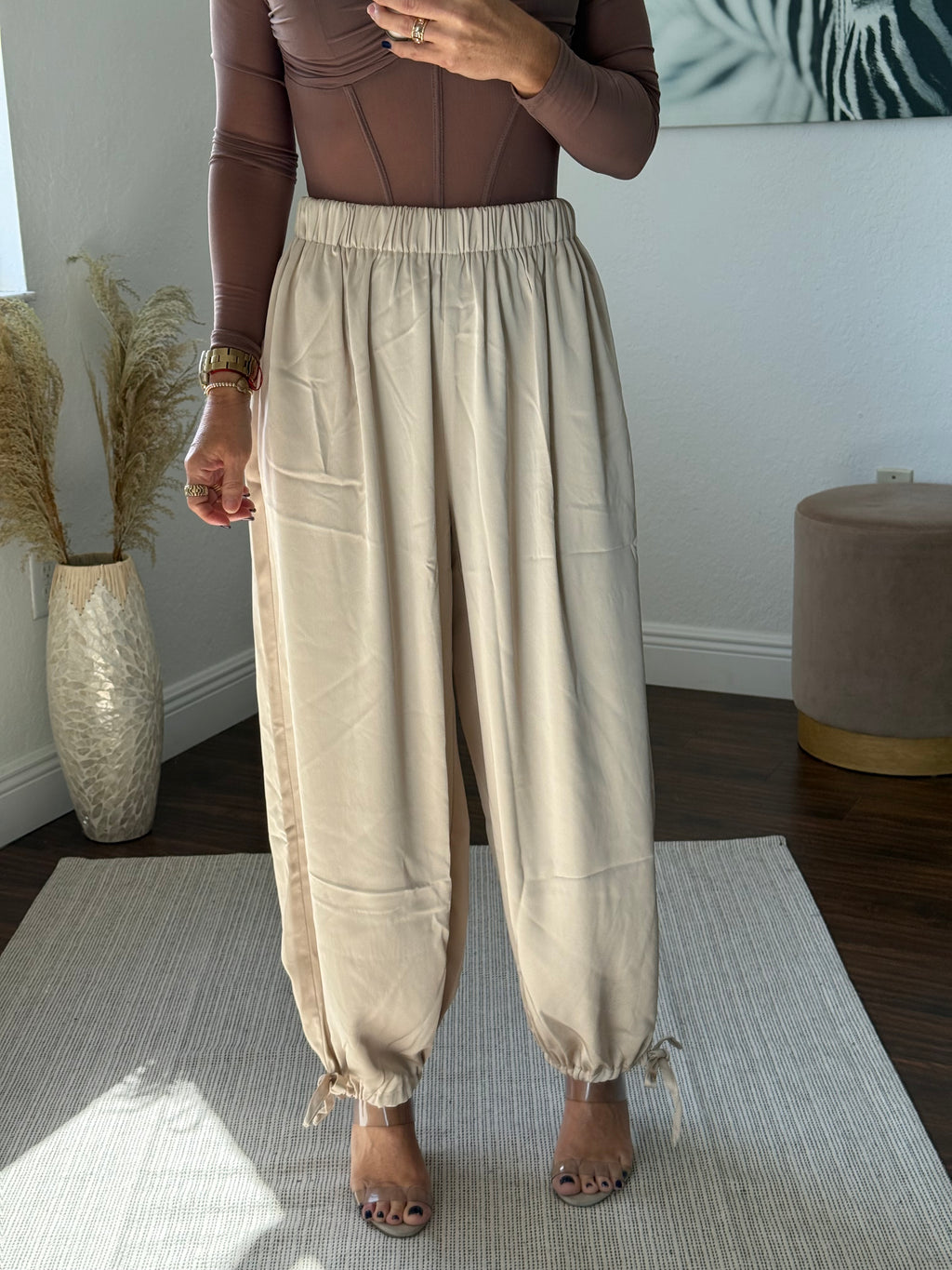 Satin Aladdin  Pants