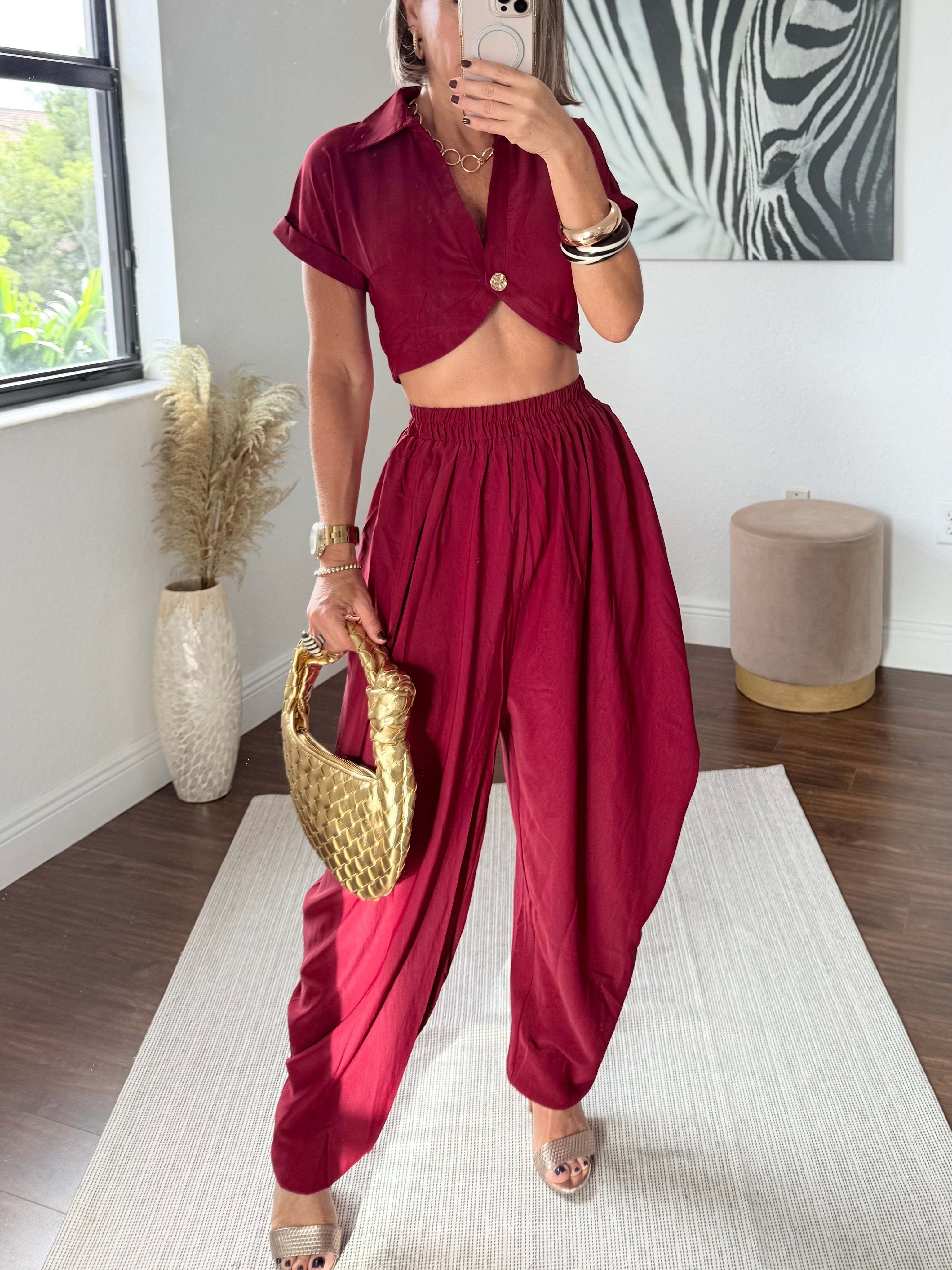 Burgundy Aladdin  Set