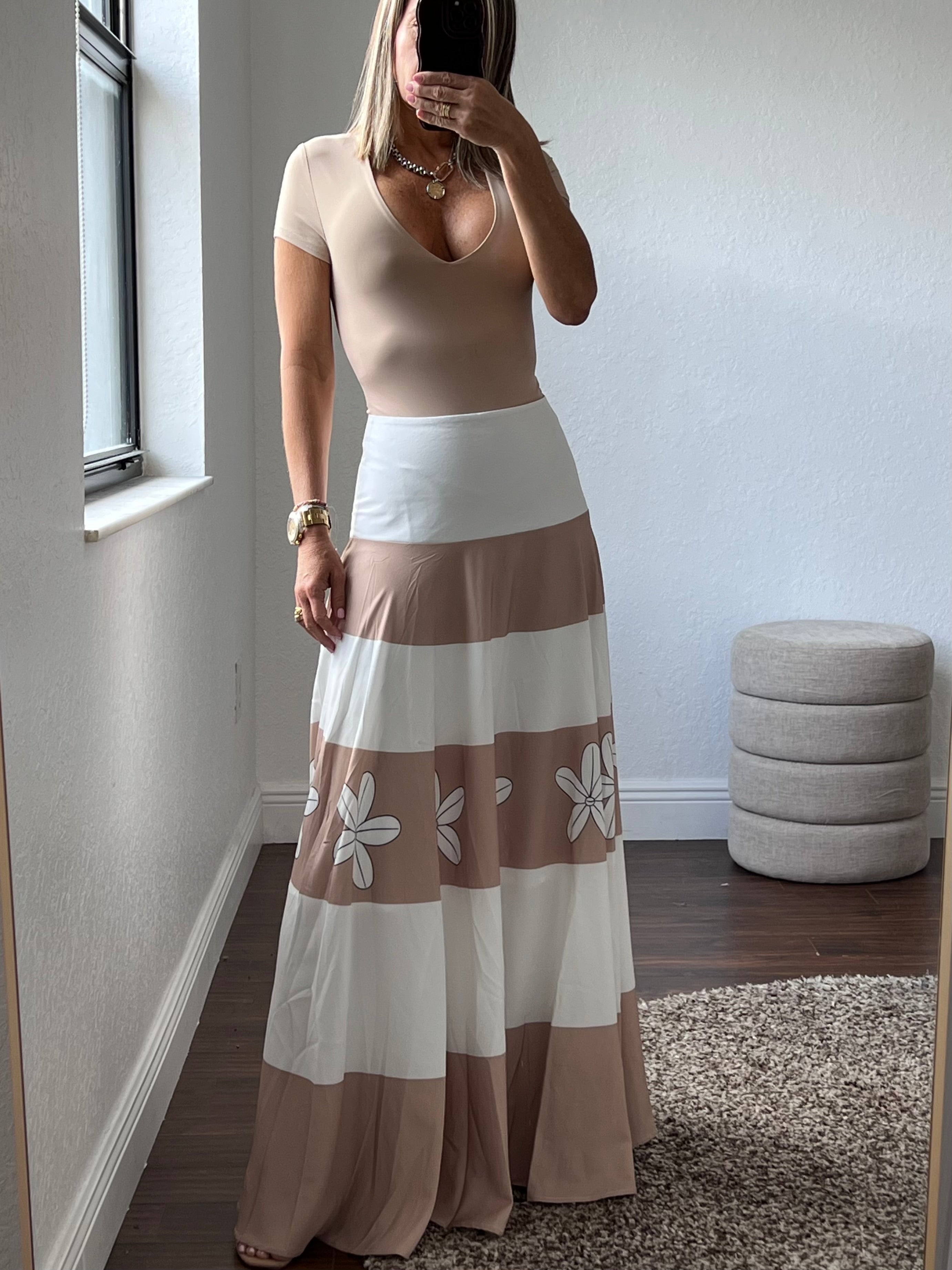 Floral  maxi skirt