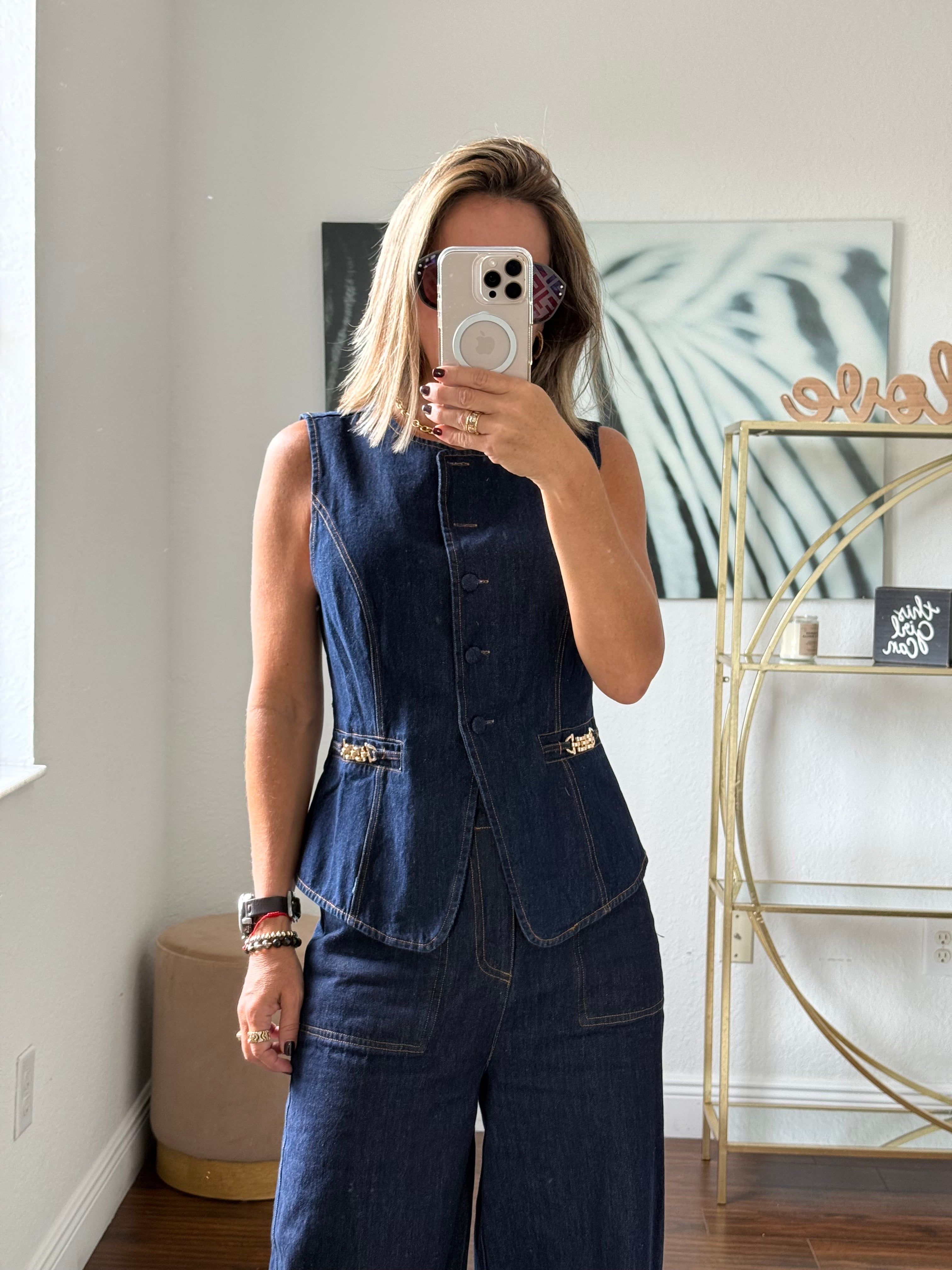 Denim Modern Vest