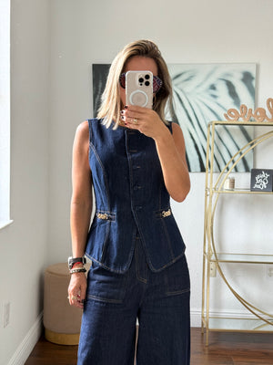 Denim Modern Vest