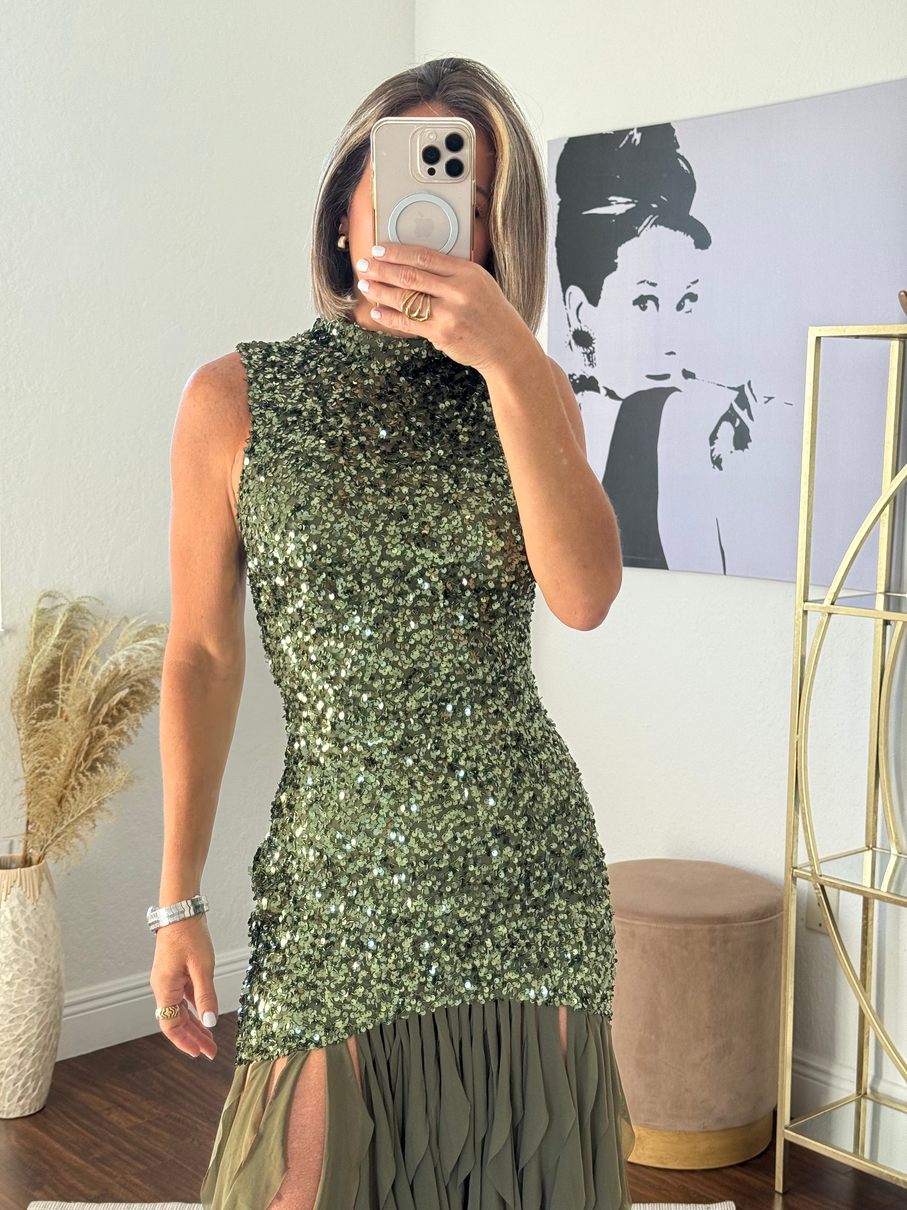 Mystic Sparkle Sequin & Tulle Dress