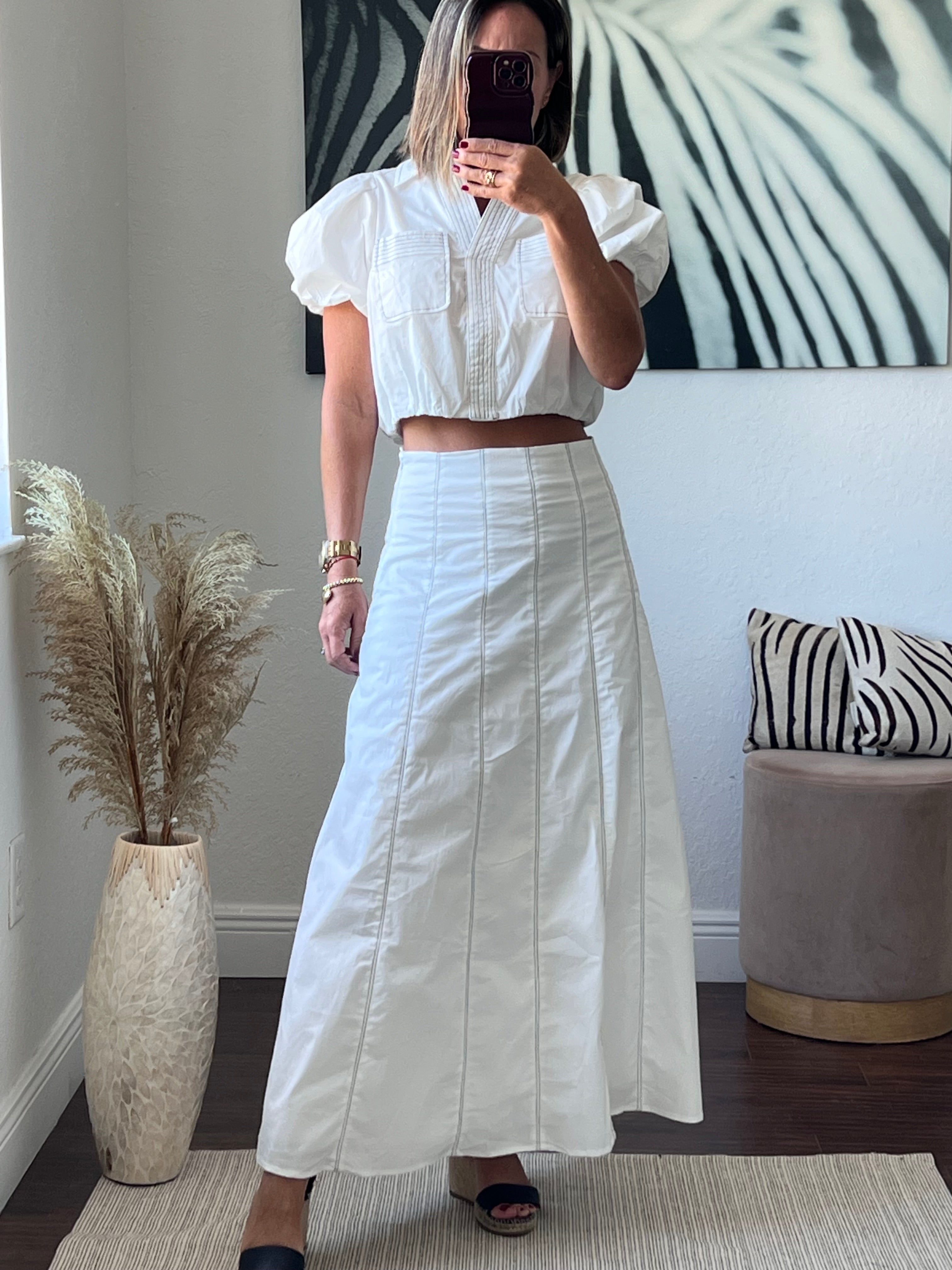 White Vogue   maxi skirt