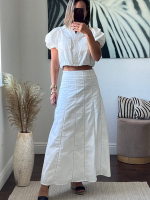 White Vogue   maxi skirt