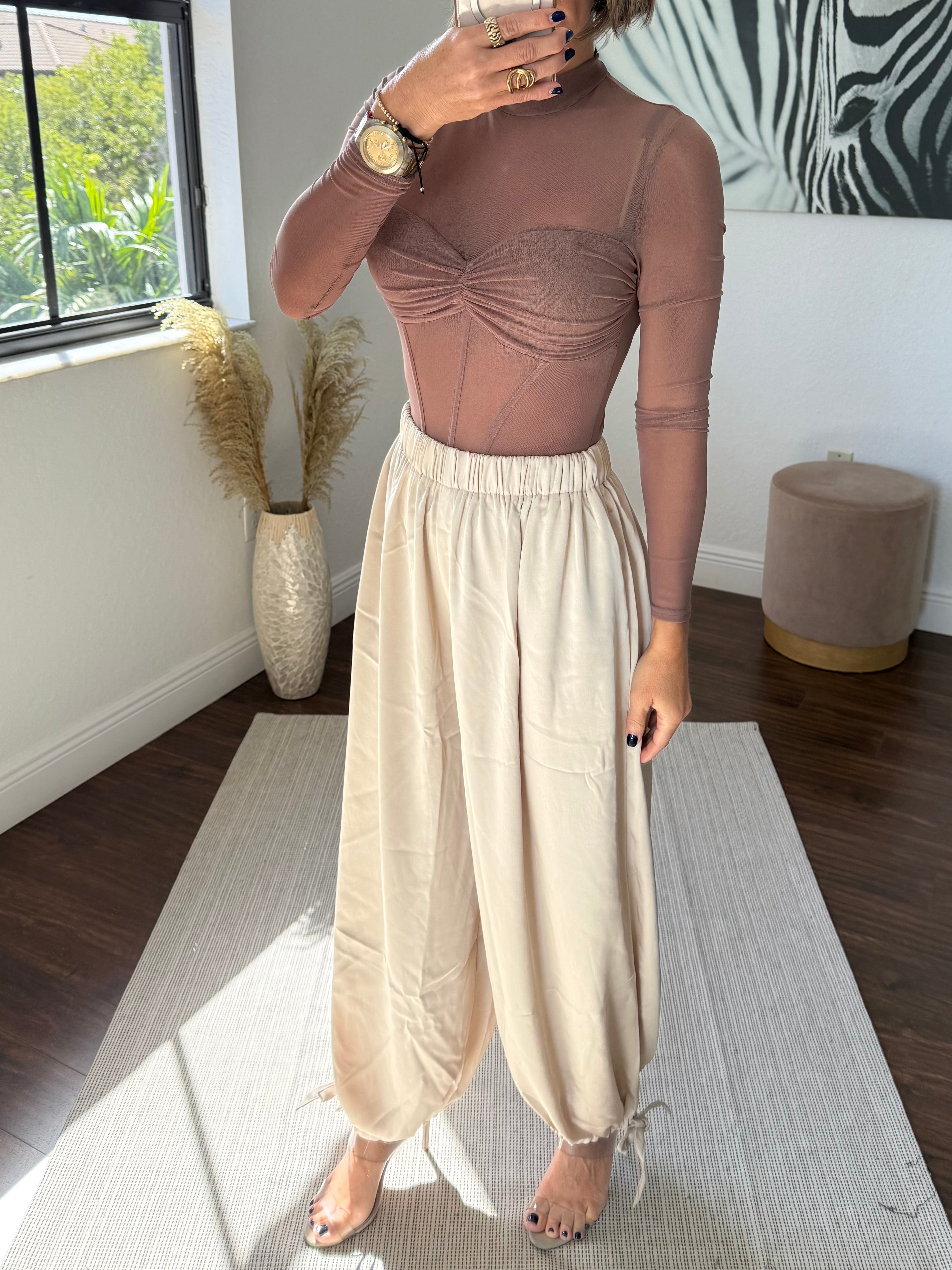 Satin Aladdin  Pants