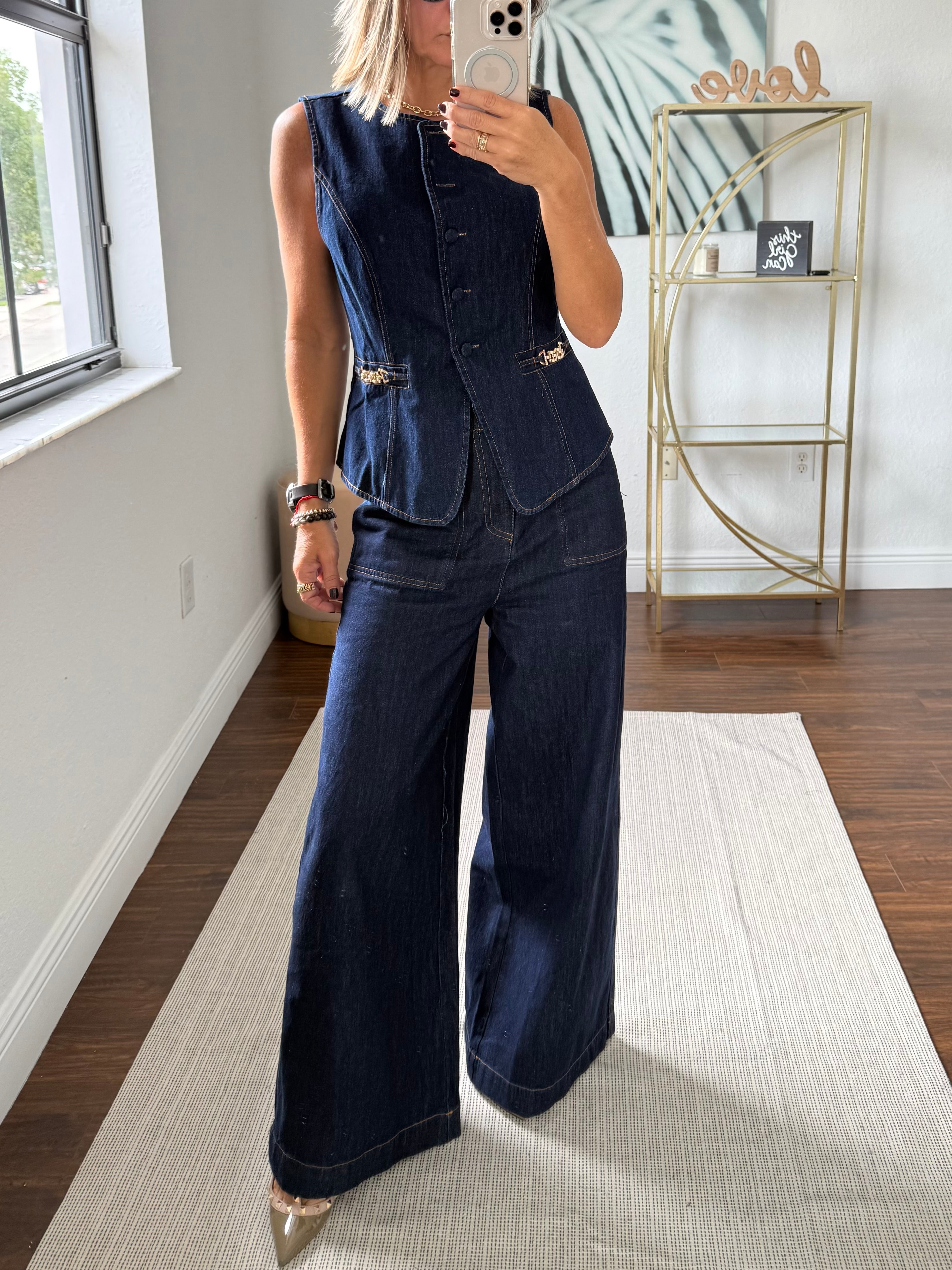 Denim Modern Vest