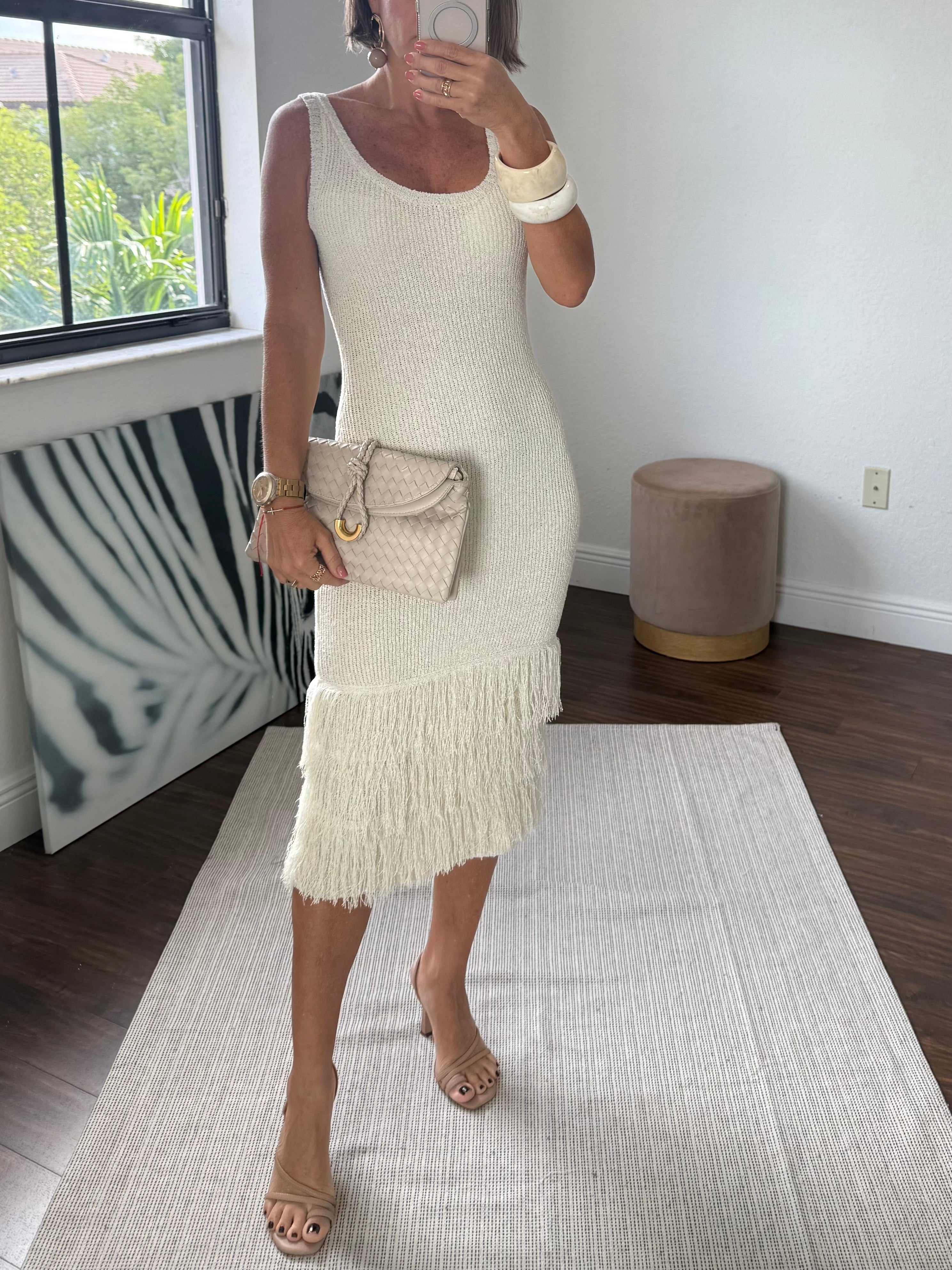 Exotic Midi Dress with Chic Detail
