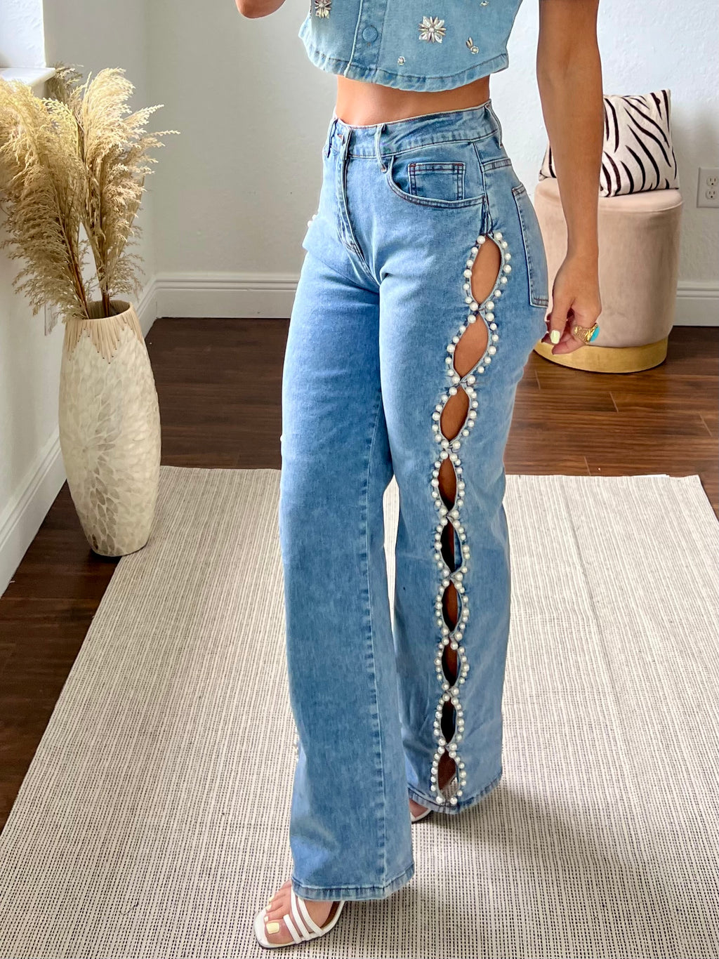 Blue  Pearls   jeans