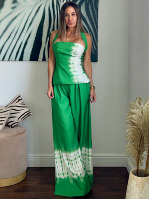 Chikways  Green tiedye set