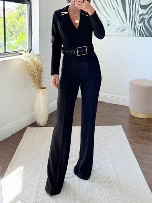 Midnight Stretch Jumpsuit