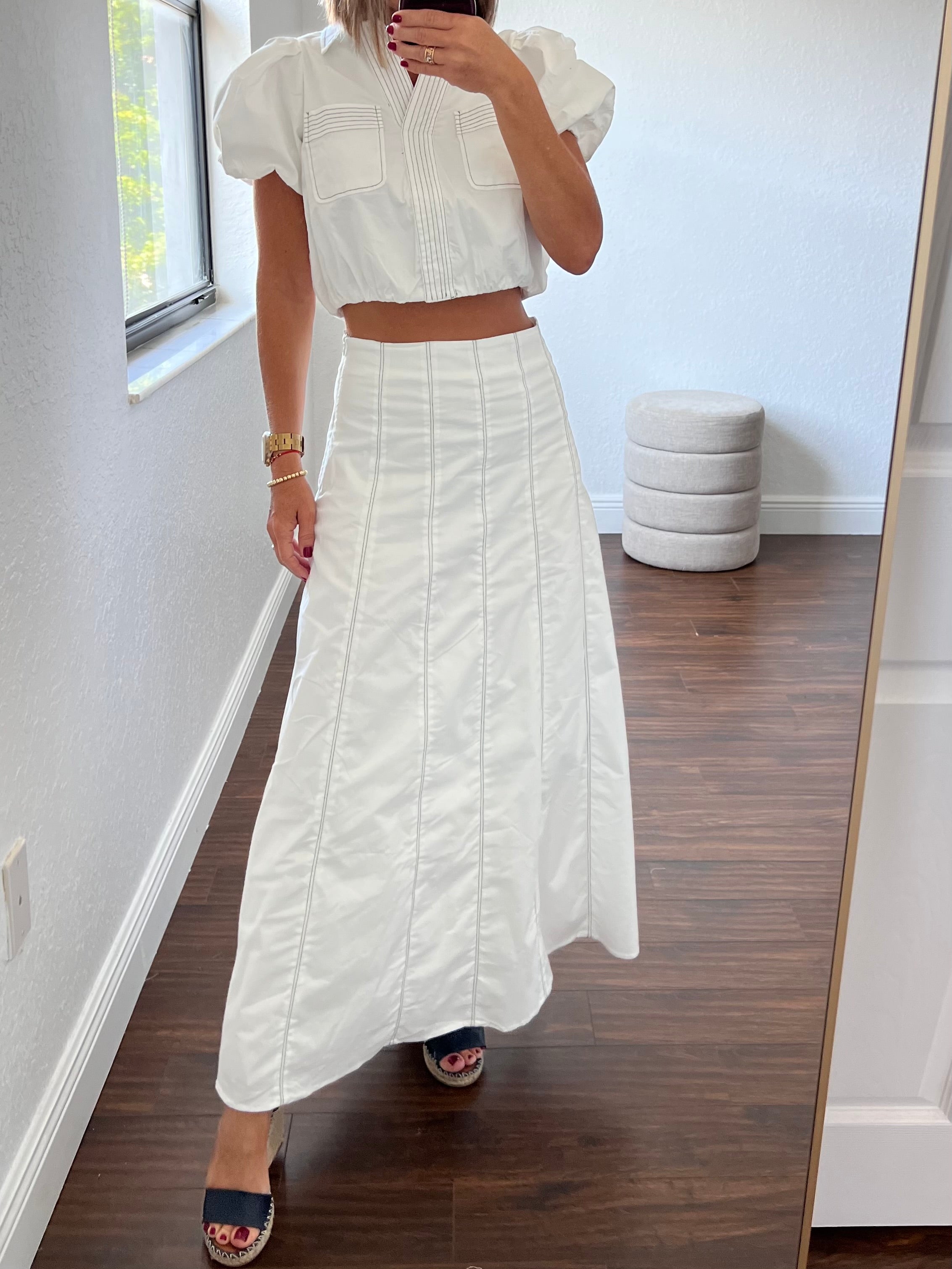 White Vogue   maxi skirt