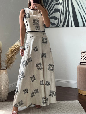 Vogue   long skirt set
