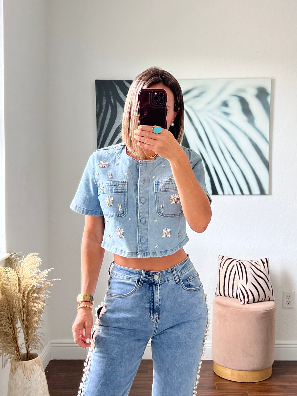 Jean  top