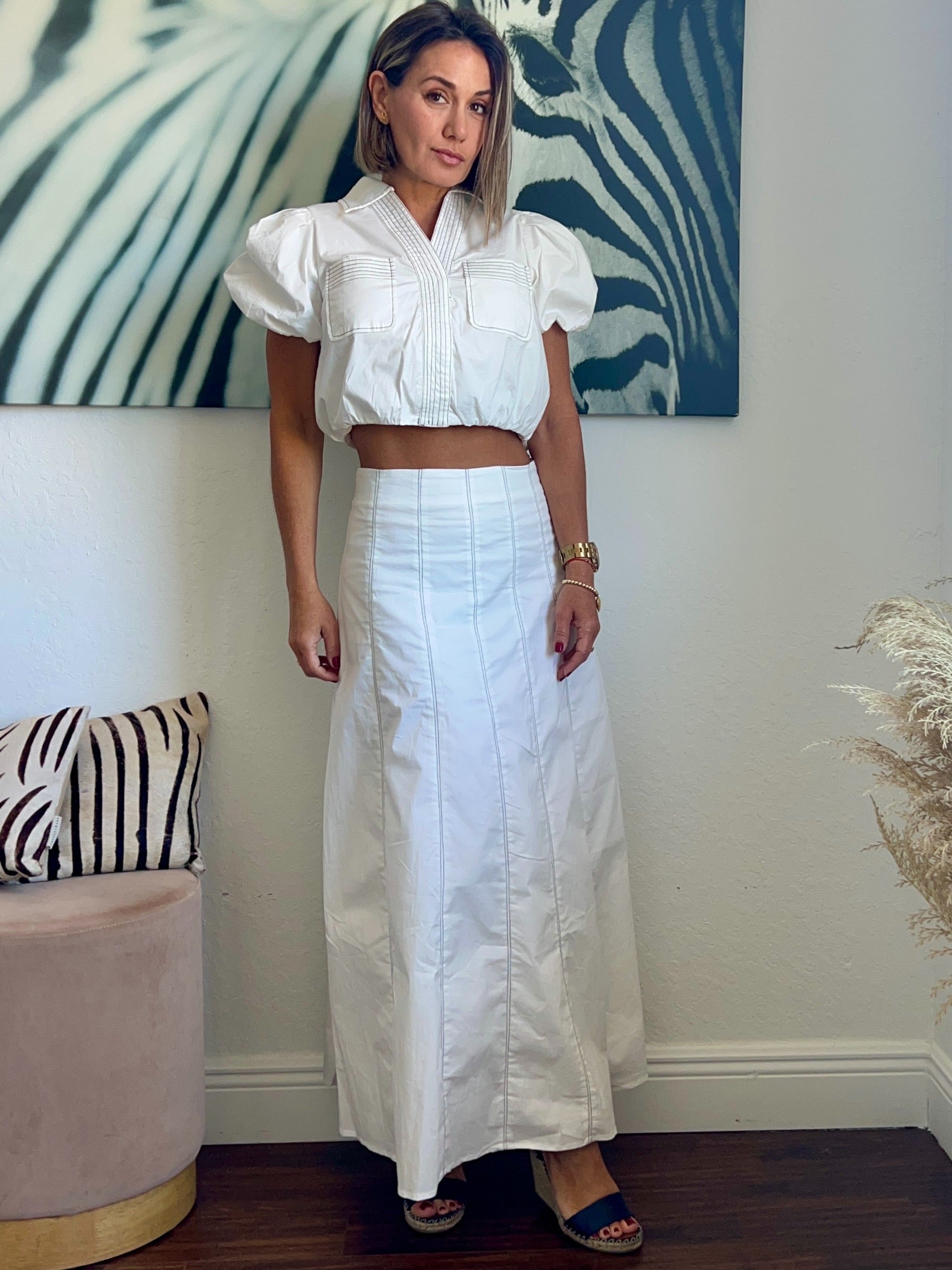 White Vogue   maxi skirt