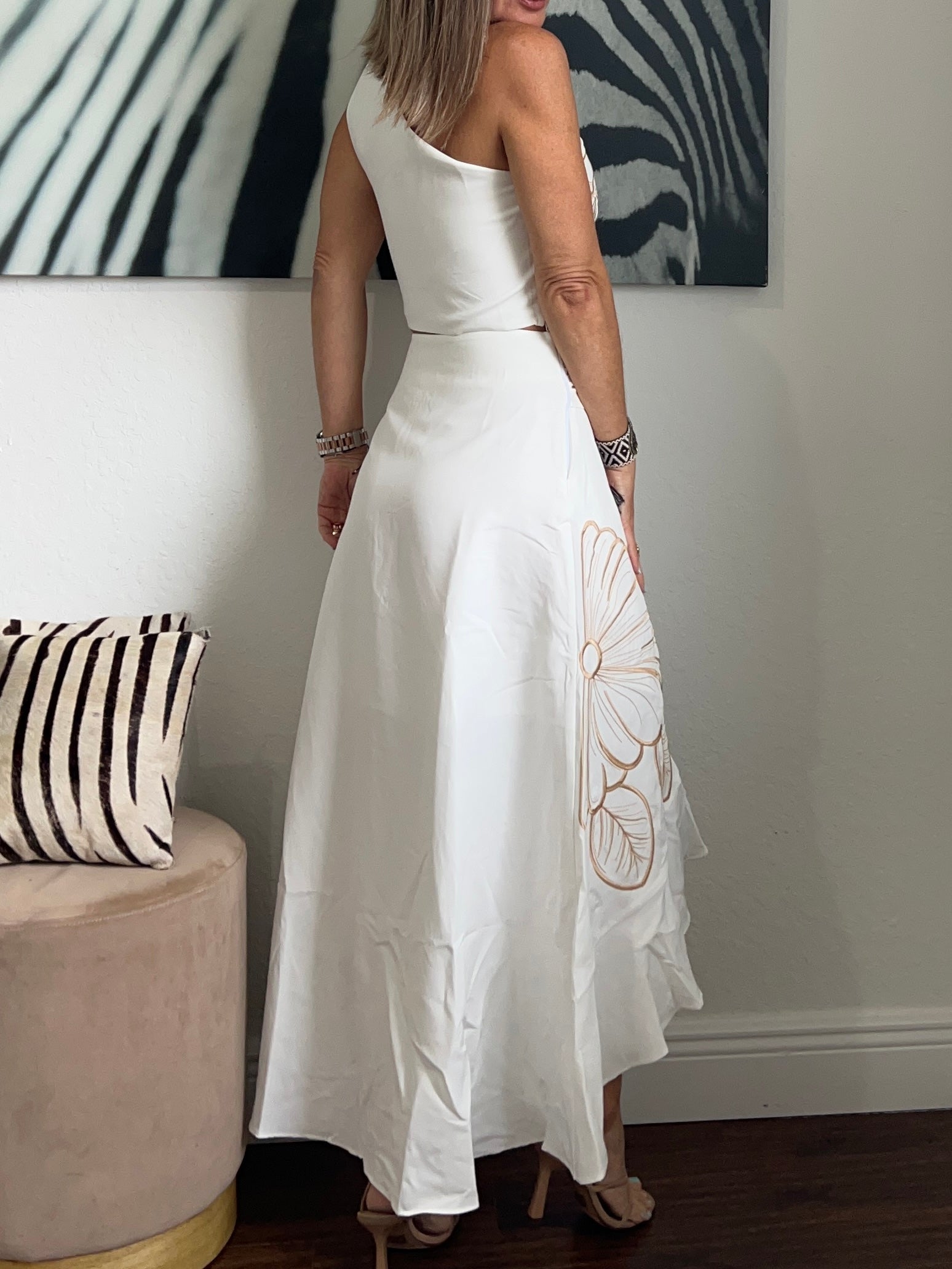 White rose  set