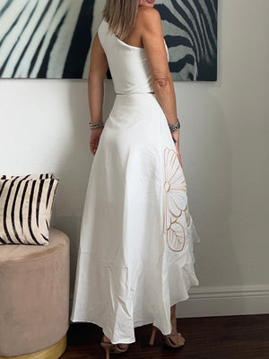 White rose  set