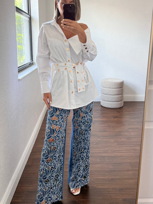 One shoulder blouse