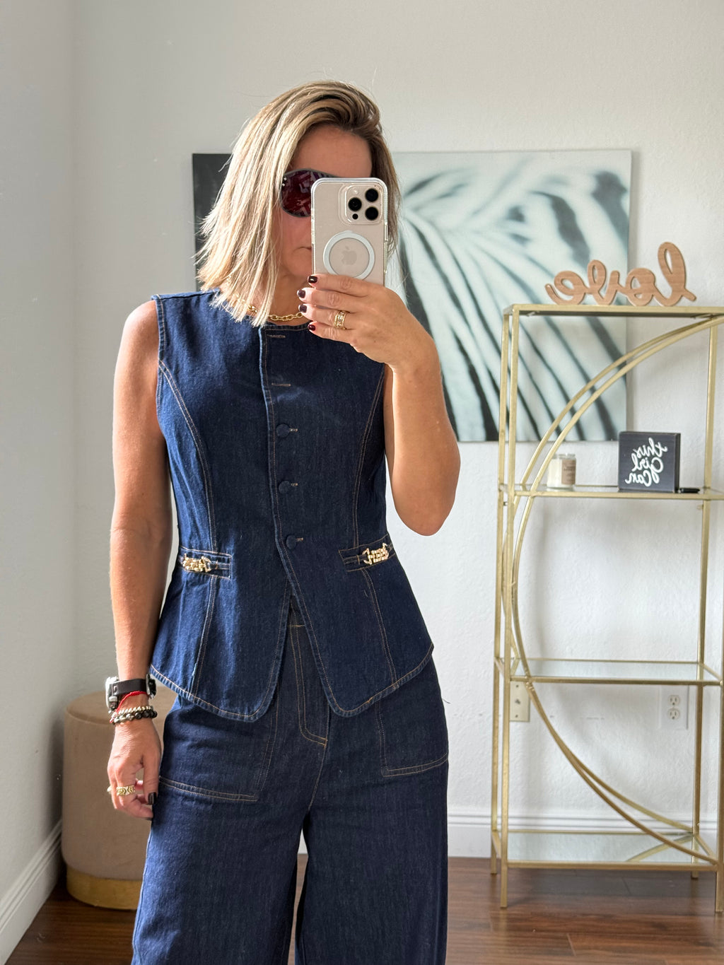 Denim Modern Vest