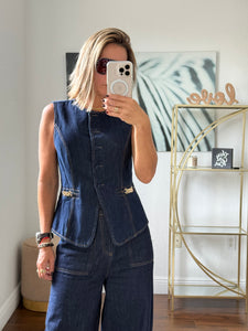 Denim Modern Vest