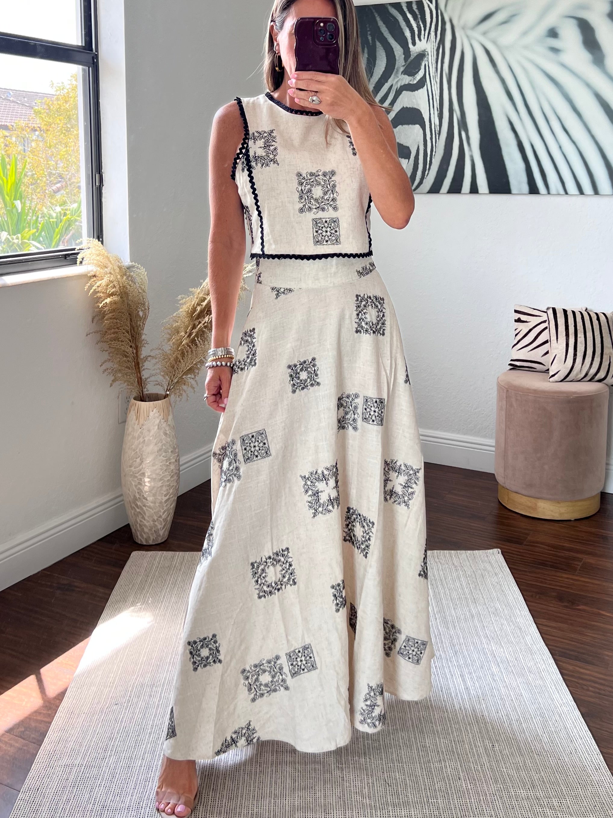 Vogue   long skirt set