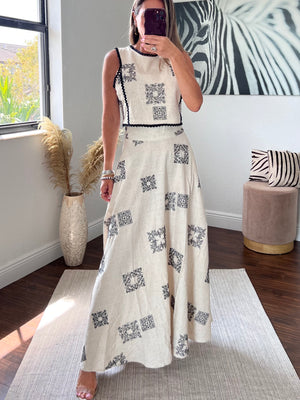 Vogue   long skirt set