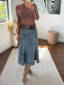 Boho Denim Dream Skirt