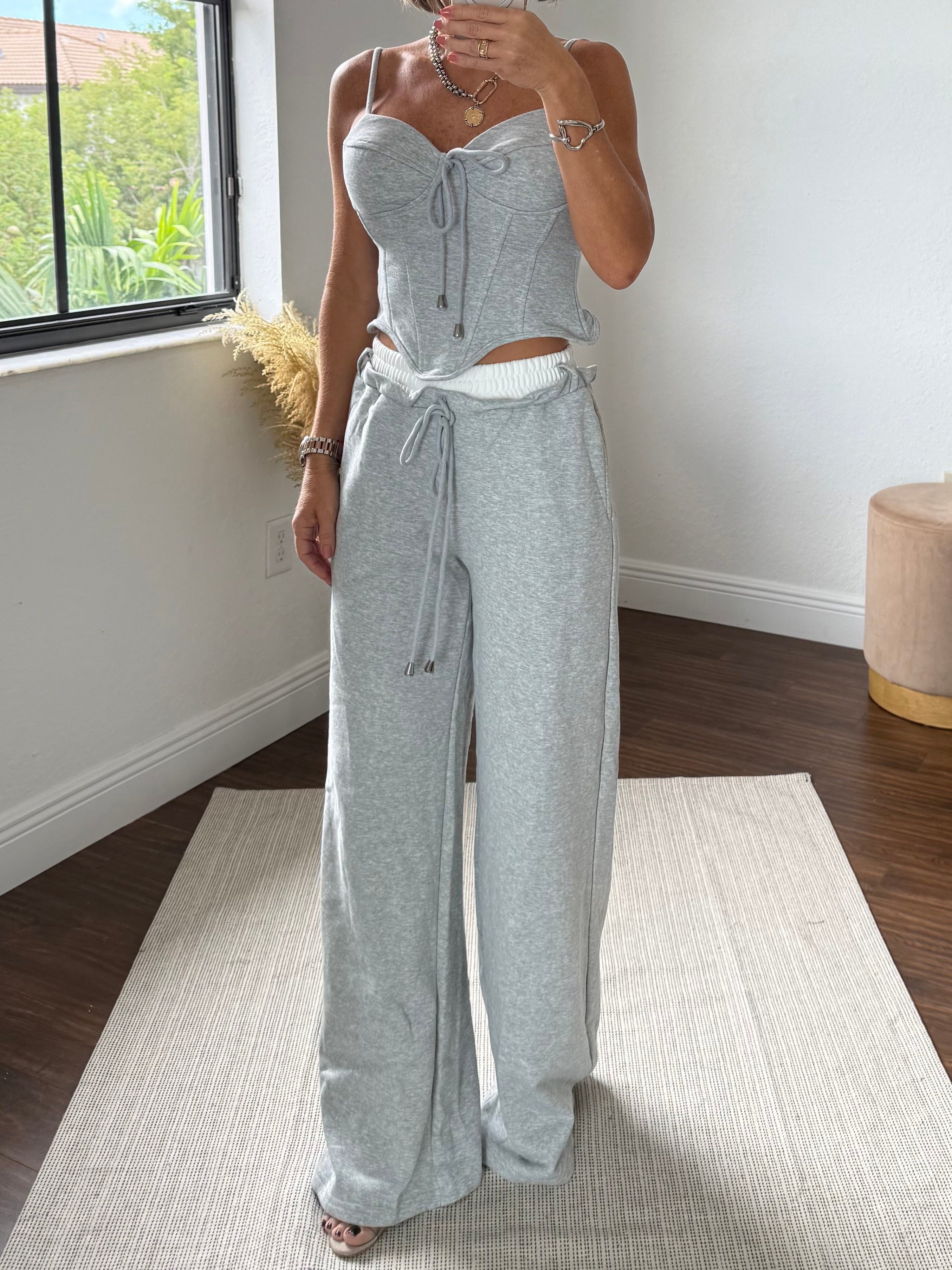 Corset Top & Pants Comfy-Chic Set