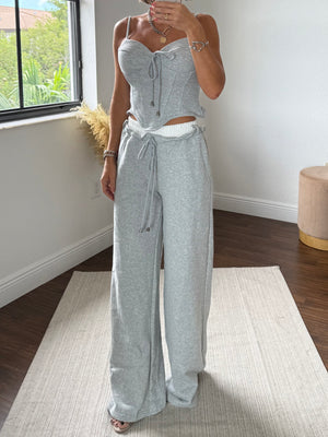 Corset Top & Pants Comfy-Chic Set
