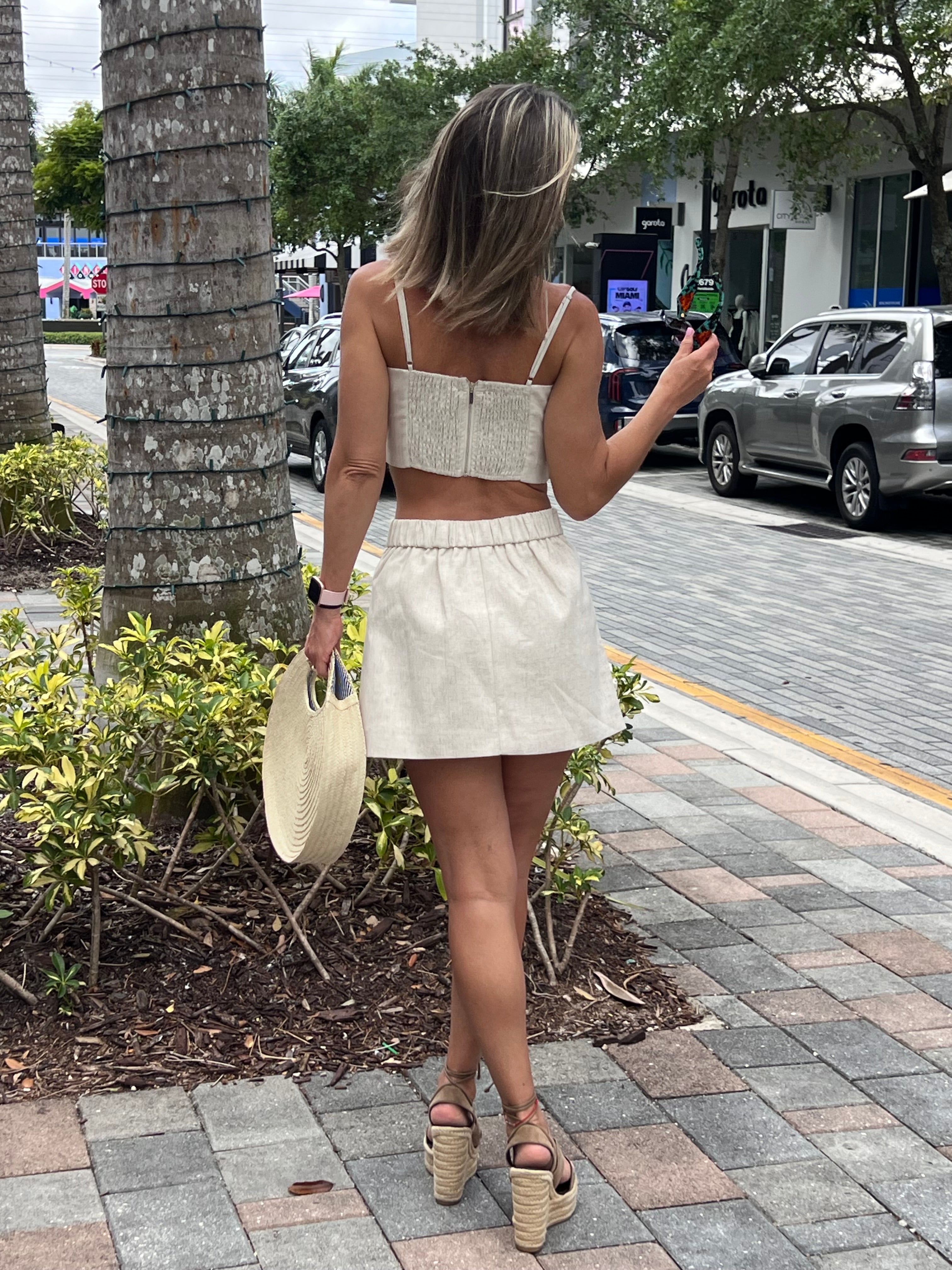 Roses Skirt and top Matching Set