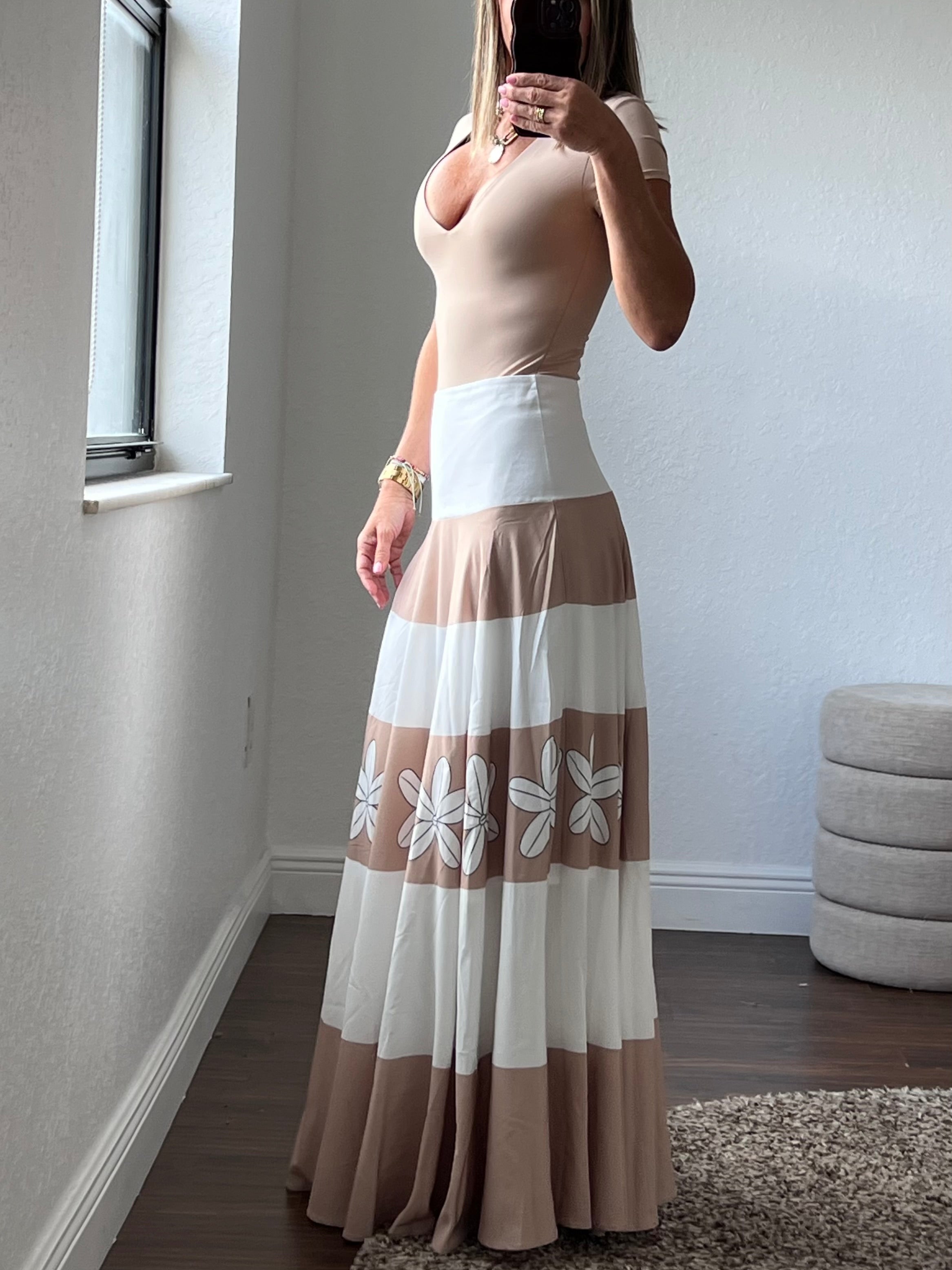 Floral  maxi skirt