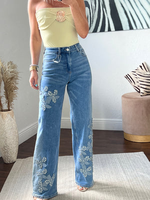 Flowers    jeans