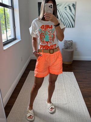 Orange neon Short