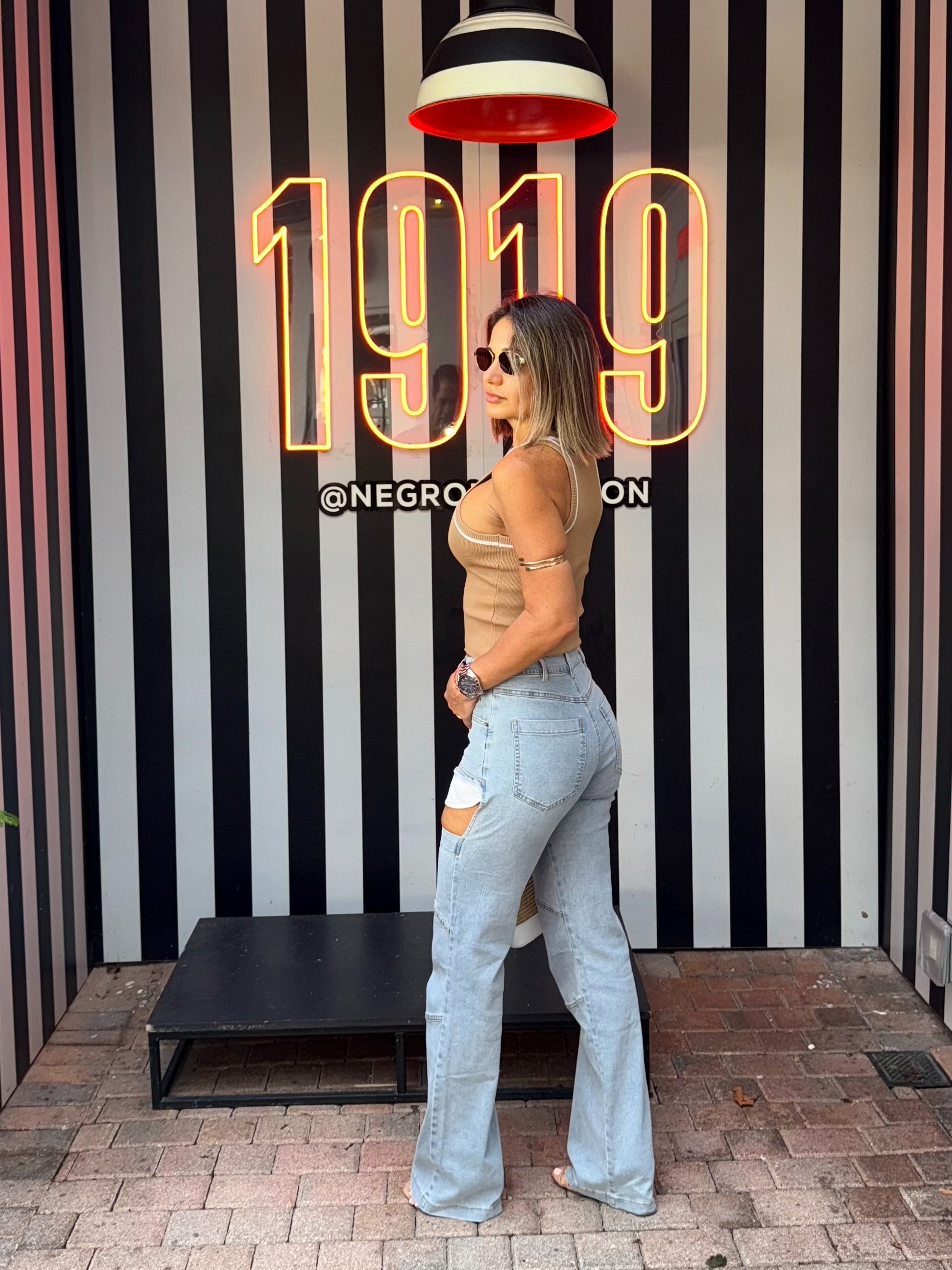 cut out jeans