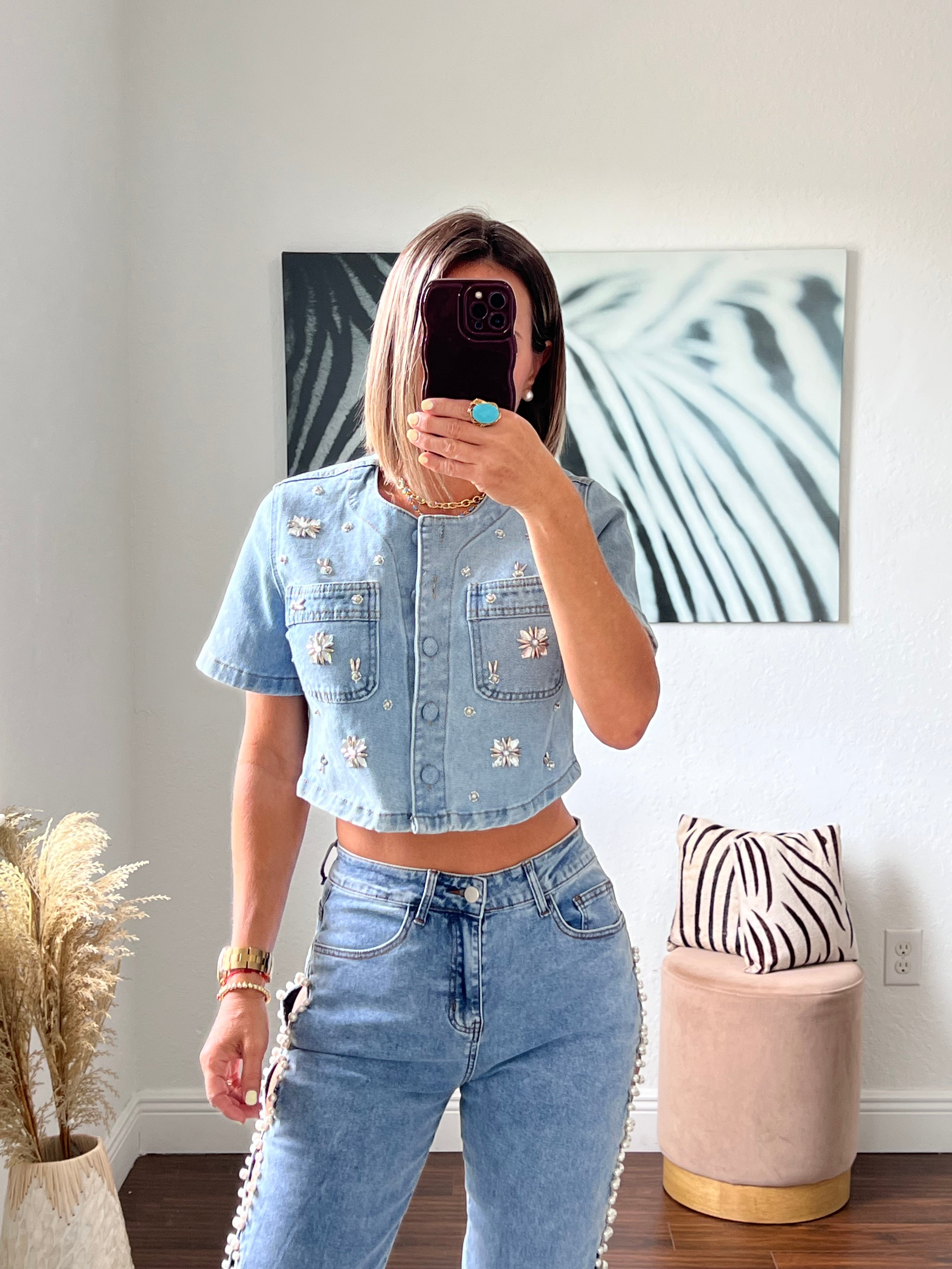 Jean  top