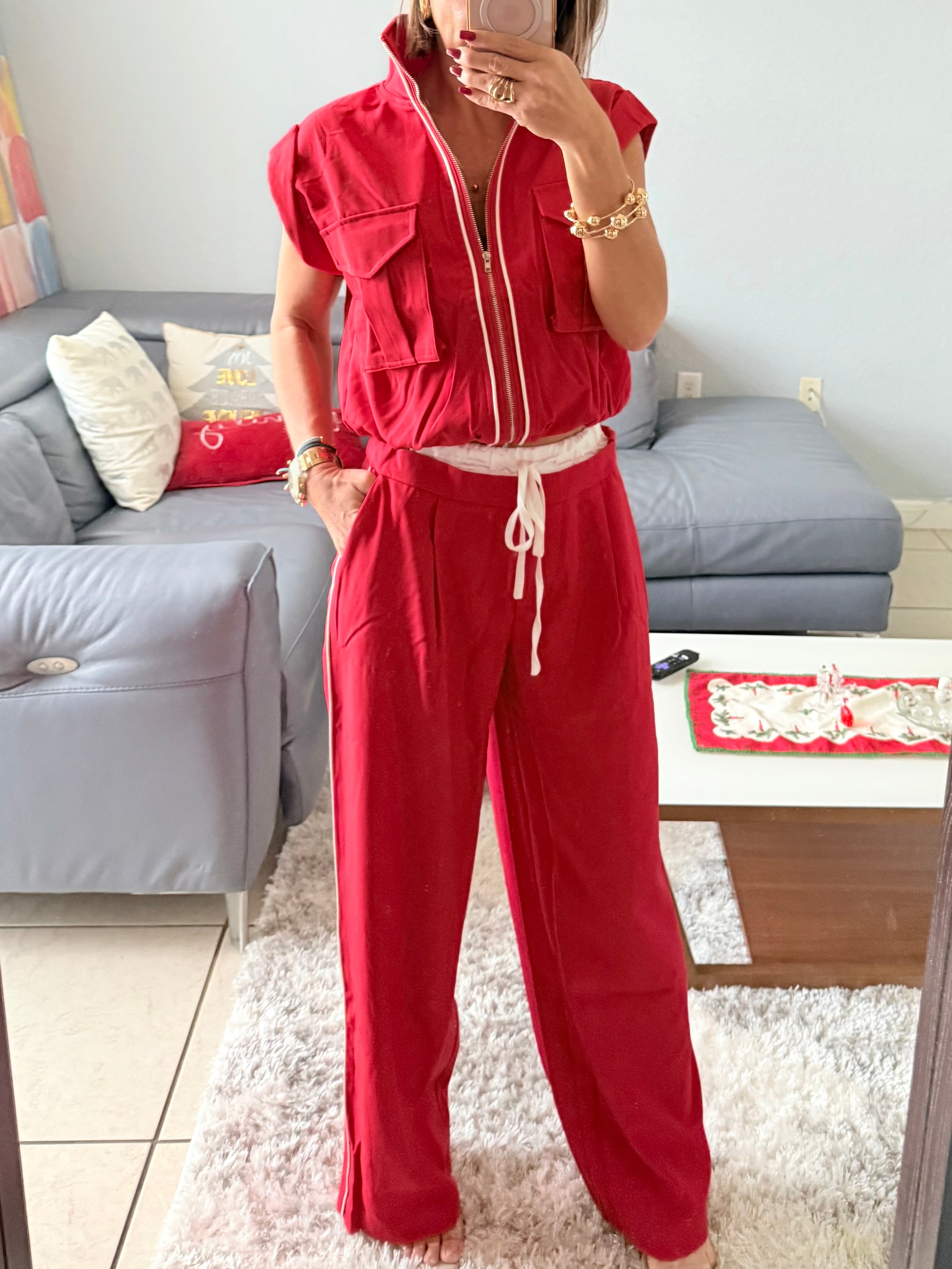 Cozy-Chic Double Waistband Set