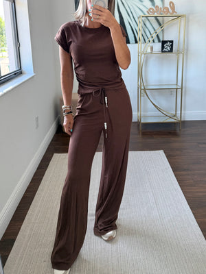 Lightweight Lycra Two-Piece Set – Modern & Chic