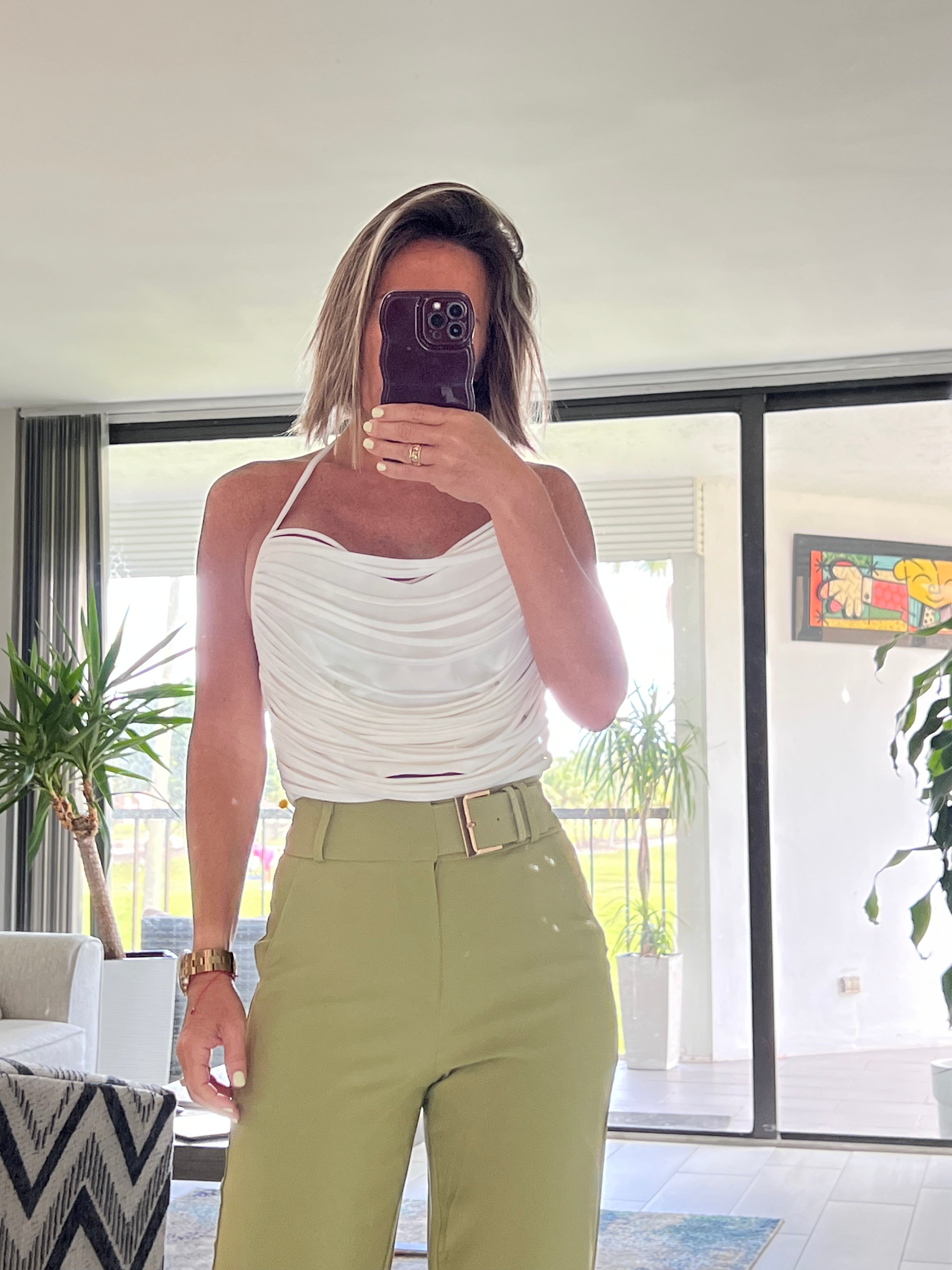 White  Love top