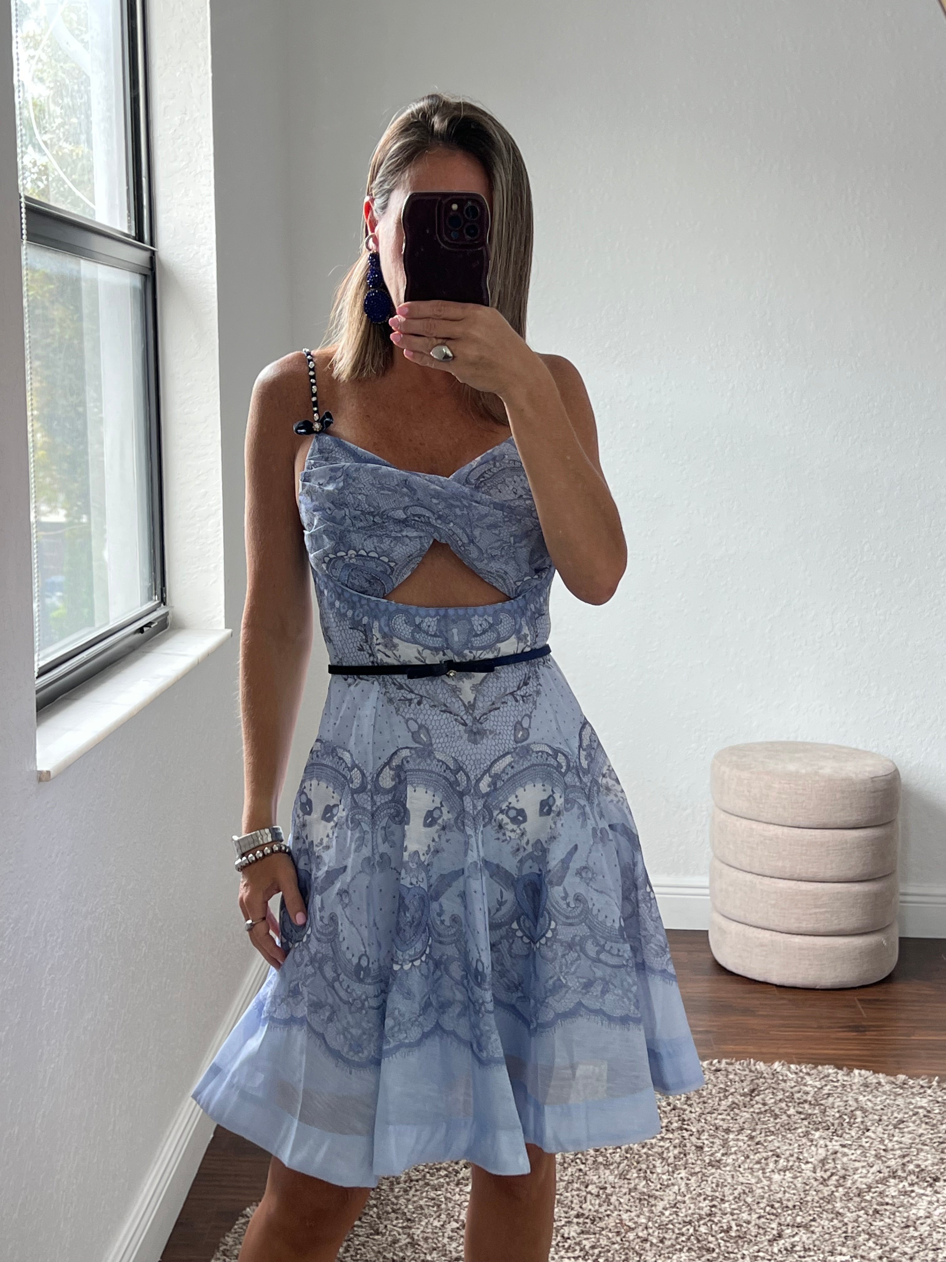 Print  Vogue  short dress
