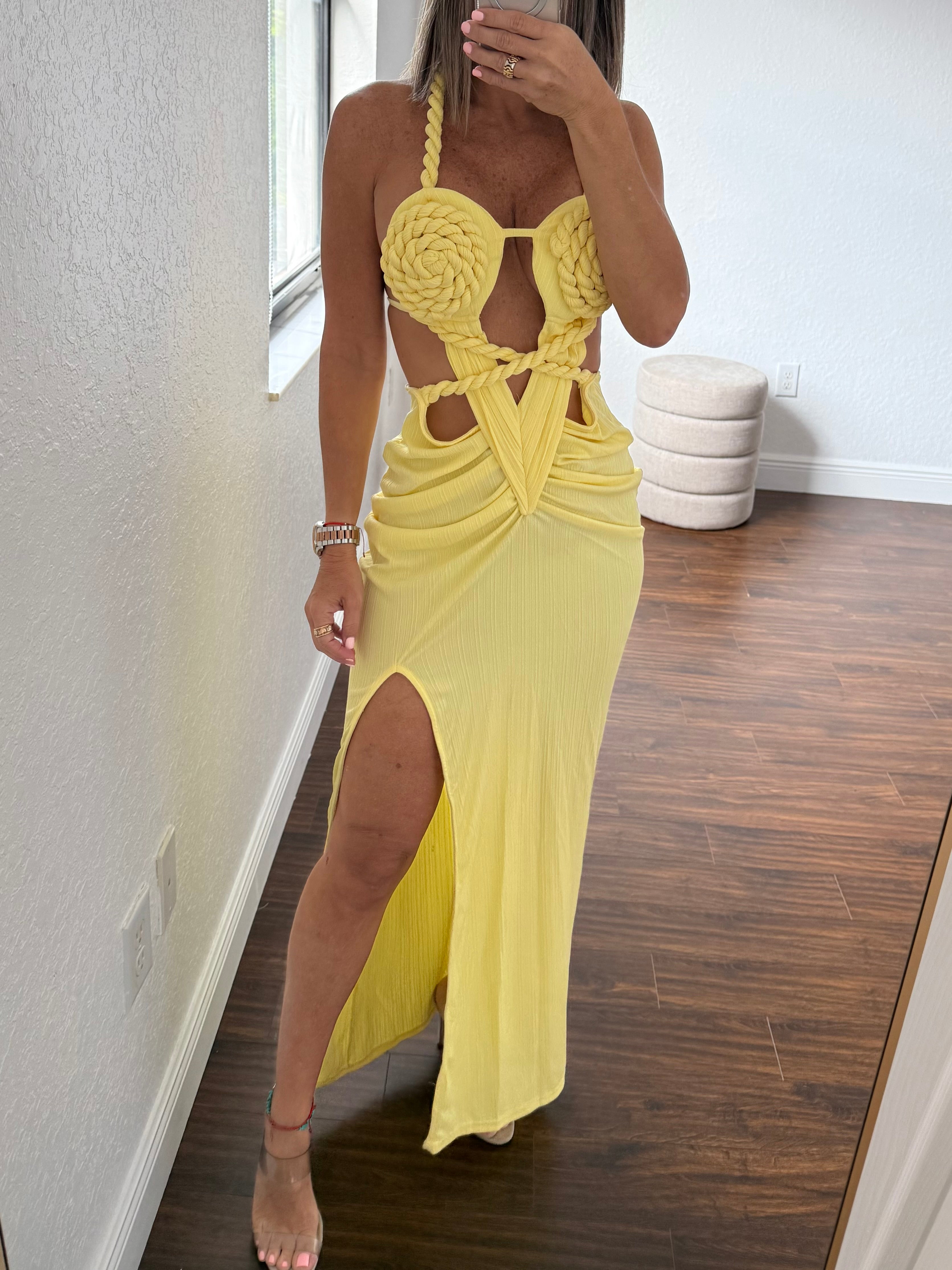 Yellow chic    dress