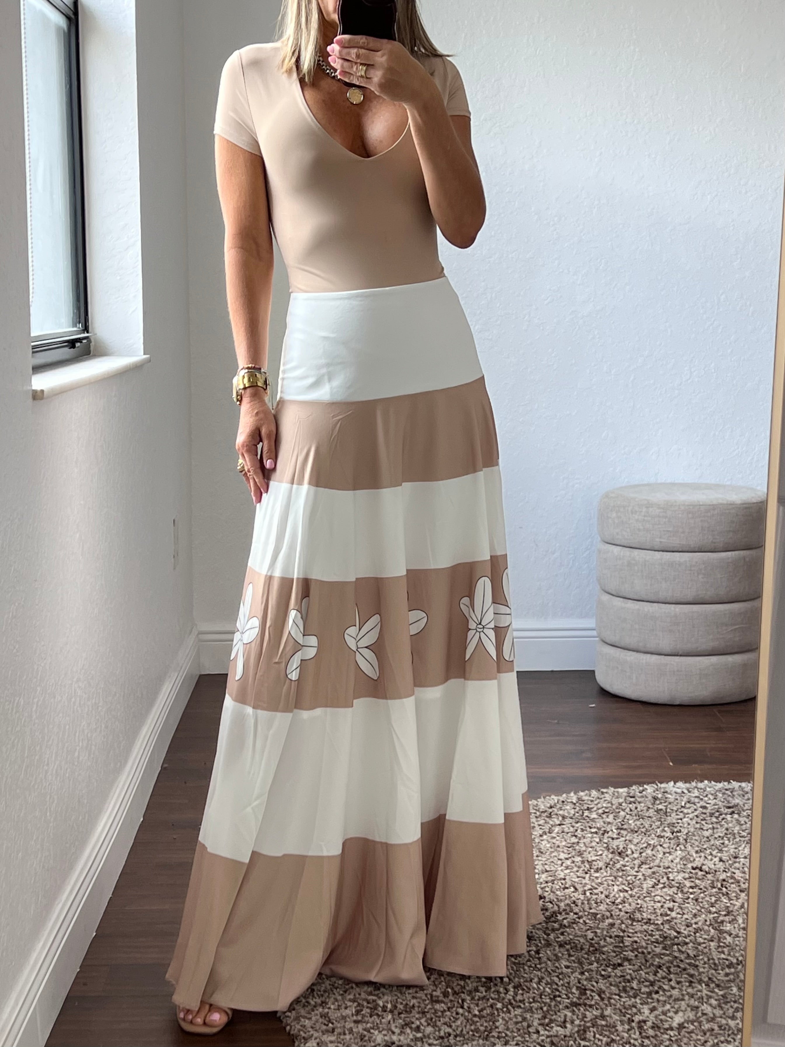 Floral  maxi skirt