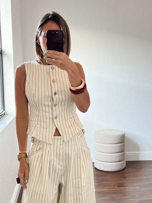 Stripes    Taylor  set with vest
